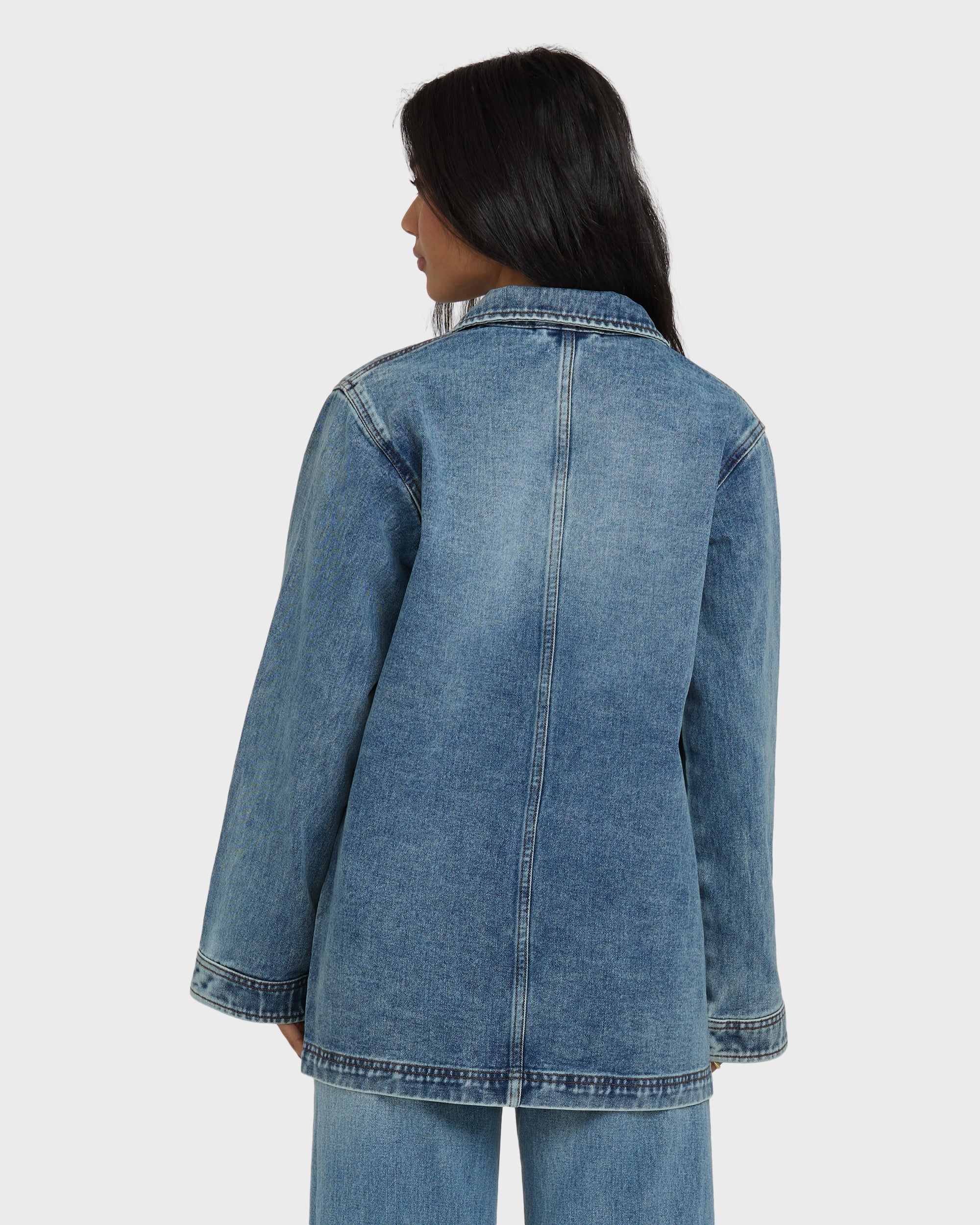 Denim Chore Coat - Atlantic Deep - Image 7