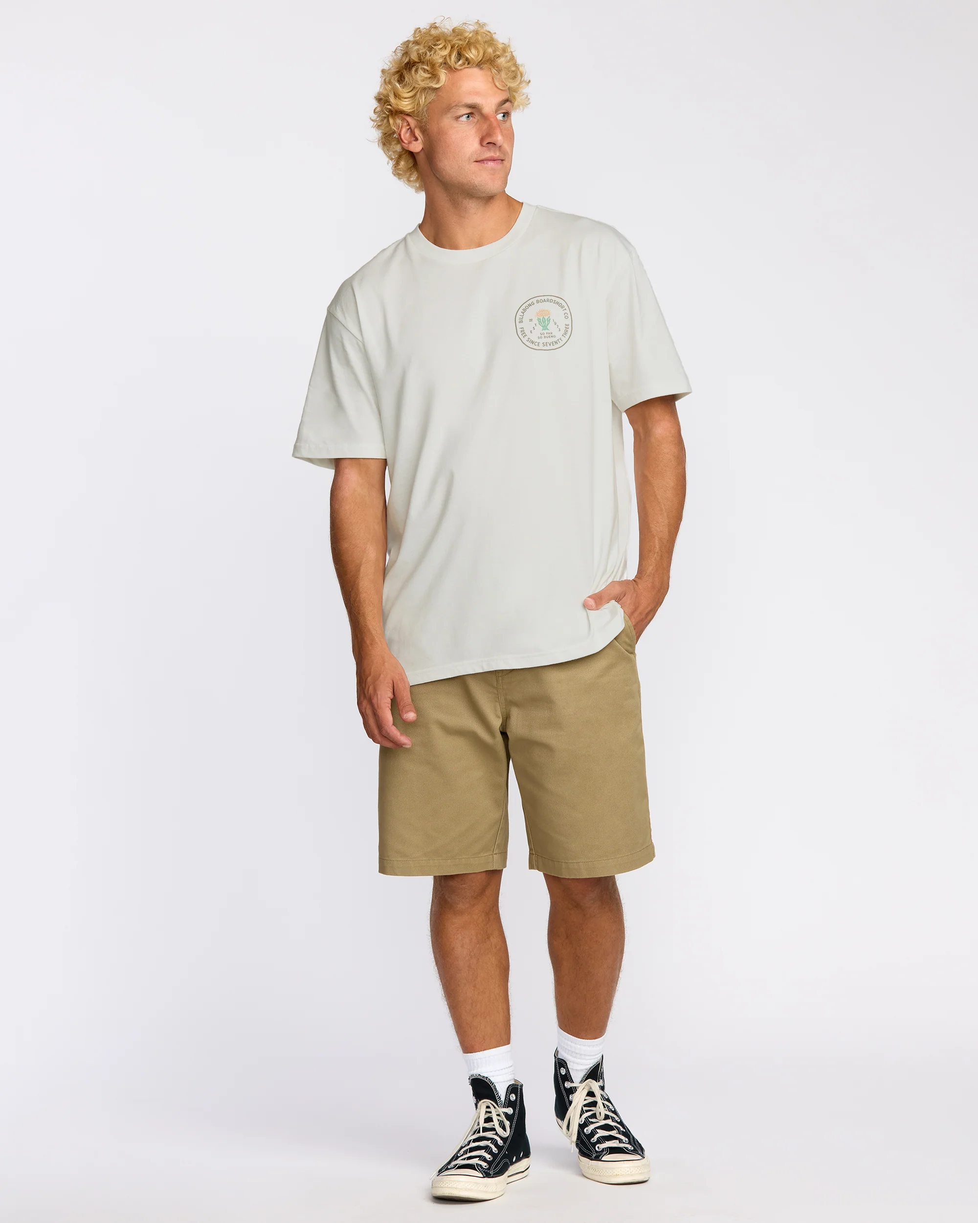 Desert Flower Regular Short Sleeve T-Shirt - Off White - Image 8