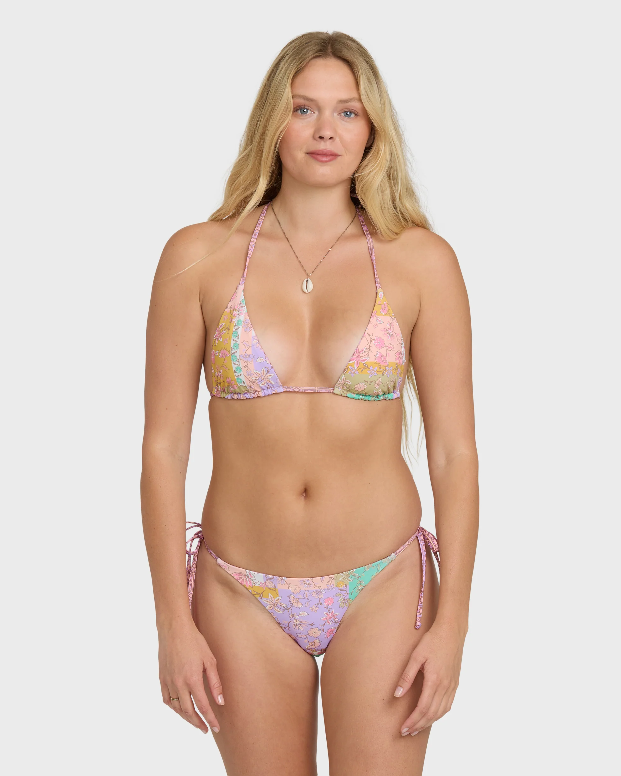 Dreamy Daze Reversible Tie-Side Tanga Bikini Bottoms - Sweet Lilac - Image 2