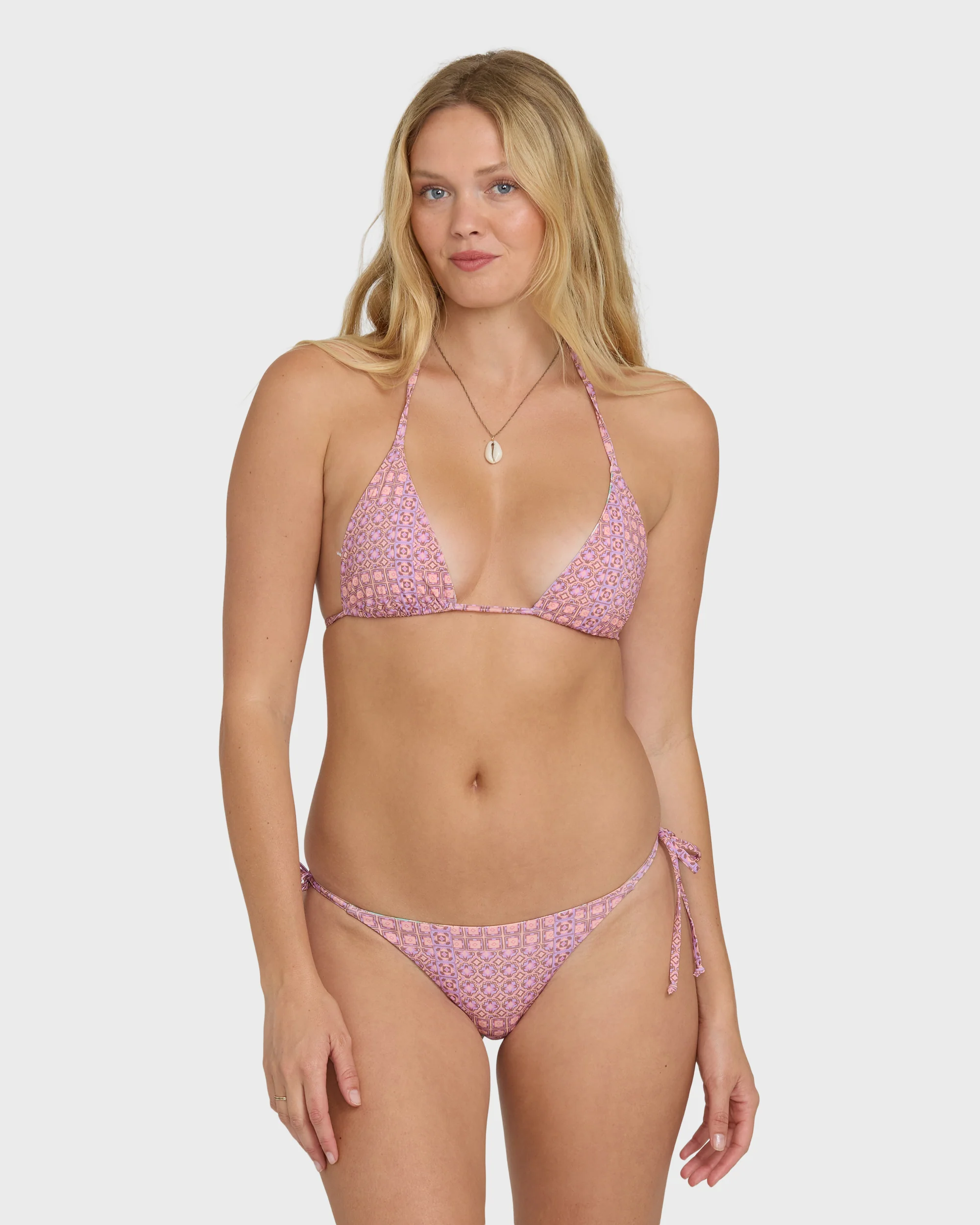 Dreamy Daze Reversible Tie-Side Tanga Bikini Bottoms - Sweet Lilac - Image 7