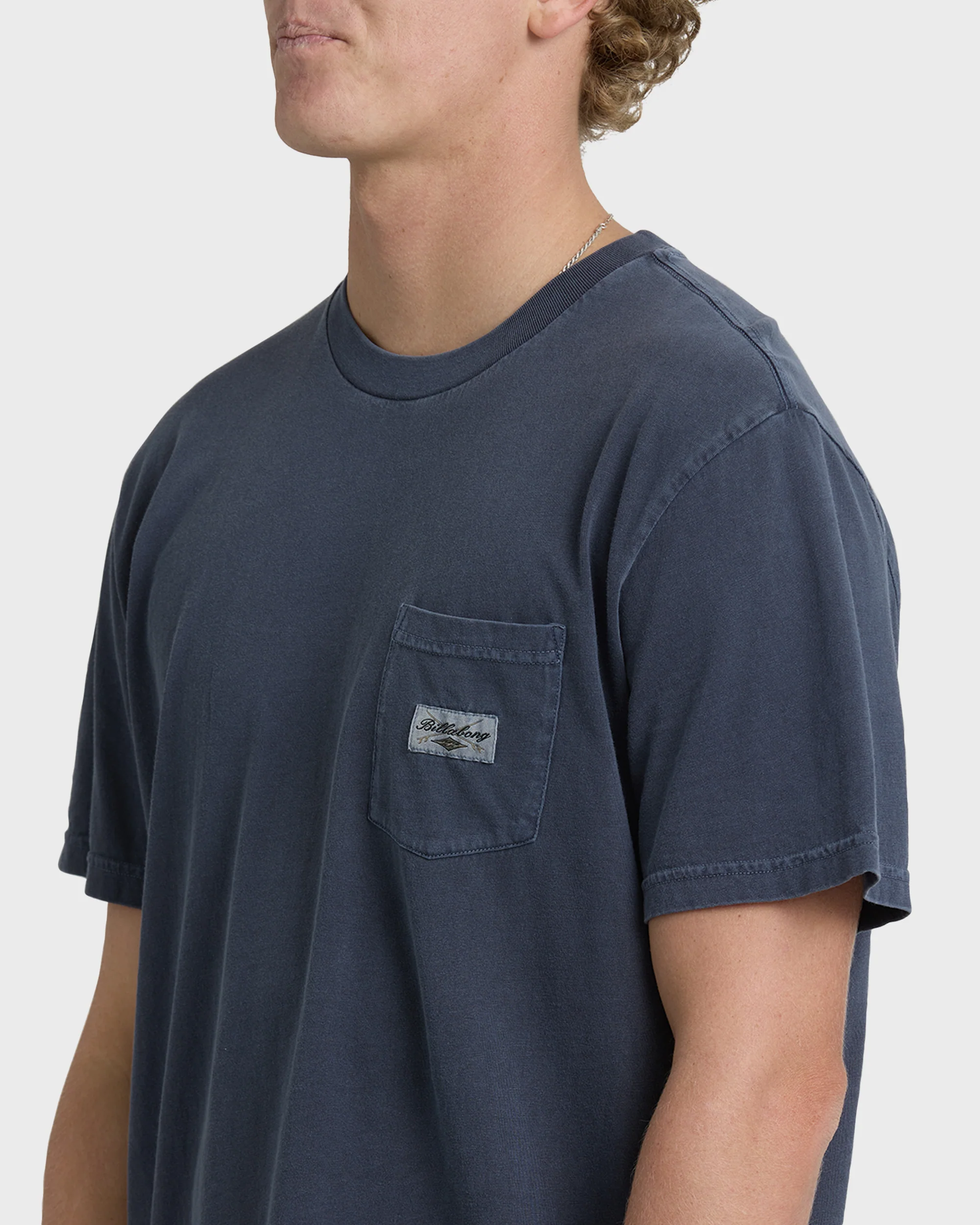 Essential Pocket Wave Washed Premium Short Sleeve T-Shirt - Graystone - Image 5