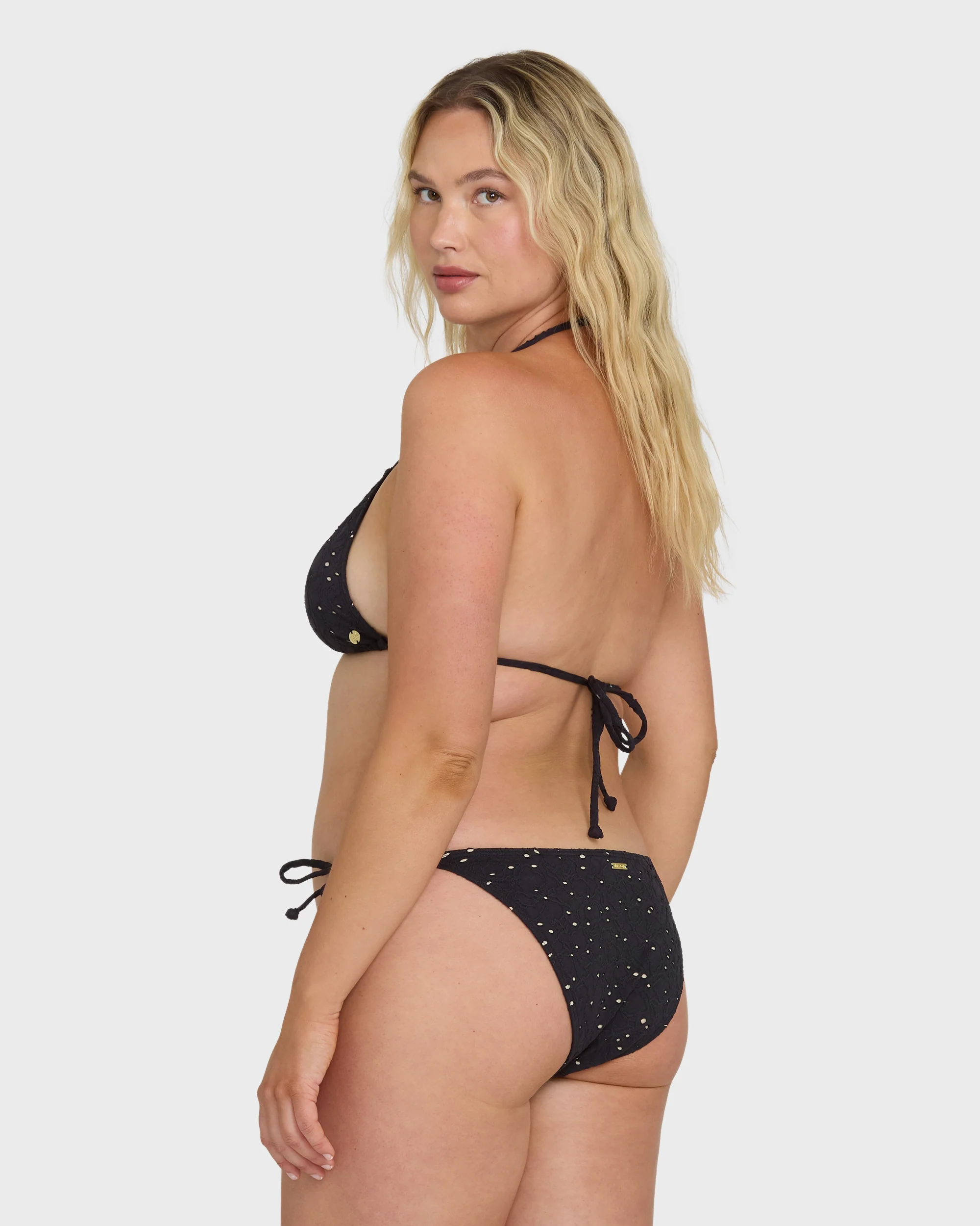 Eye On You Remi Triangle Bikini Top - Black Pebble - Image 7