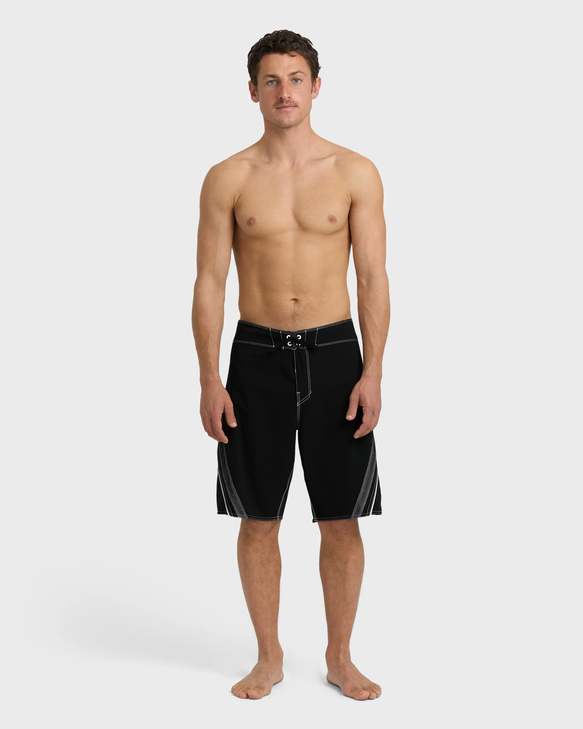 Fluid 2K Pro Performance 21" Boardshorts - Black White - Image 4