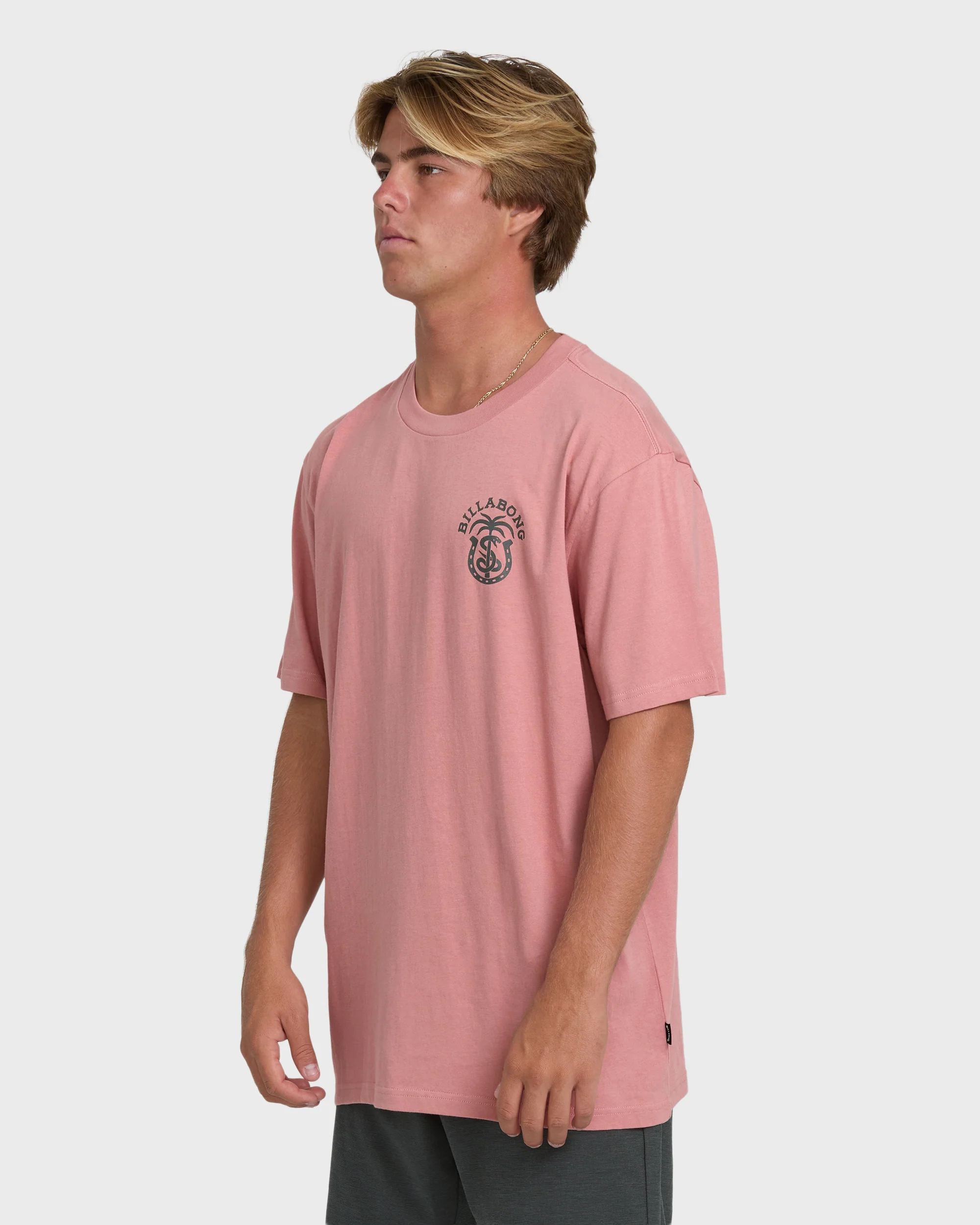 Forge Premium Short Sleeve Cotton T-Shirt - Ash Rose - Image 3