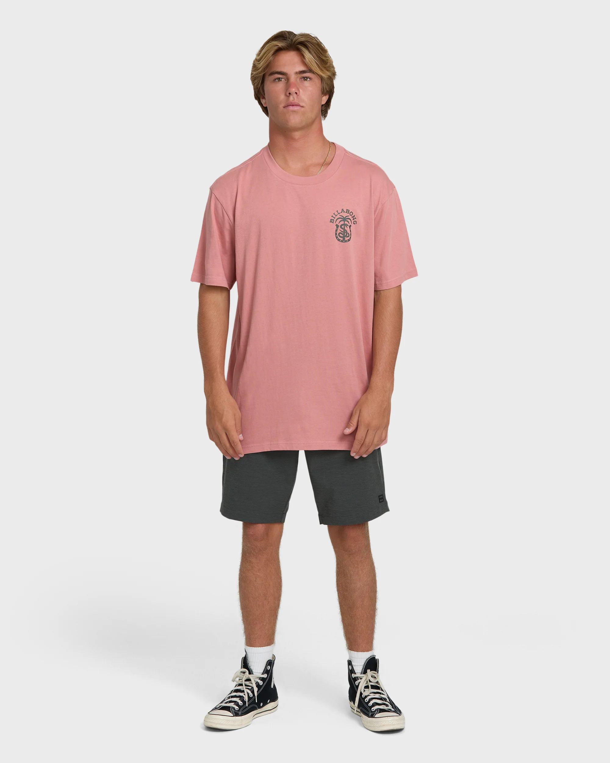 Forge Premium Short Sleeve Cotton T-Shirt - Ash Rose - Image 4
