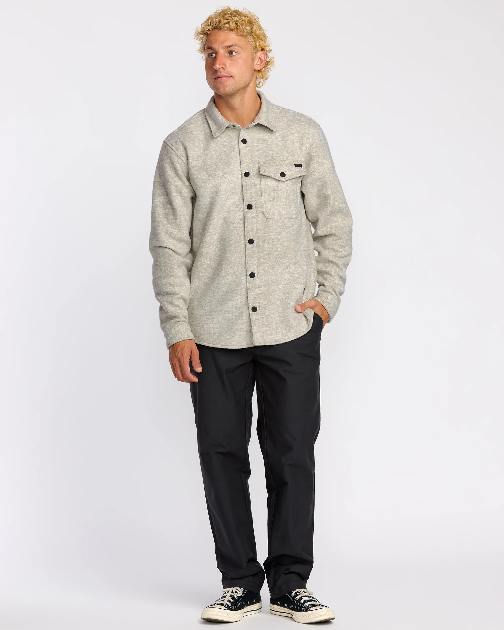 Furnace Flannel Shirt - Gravel - Image 3