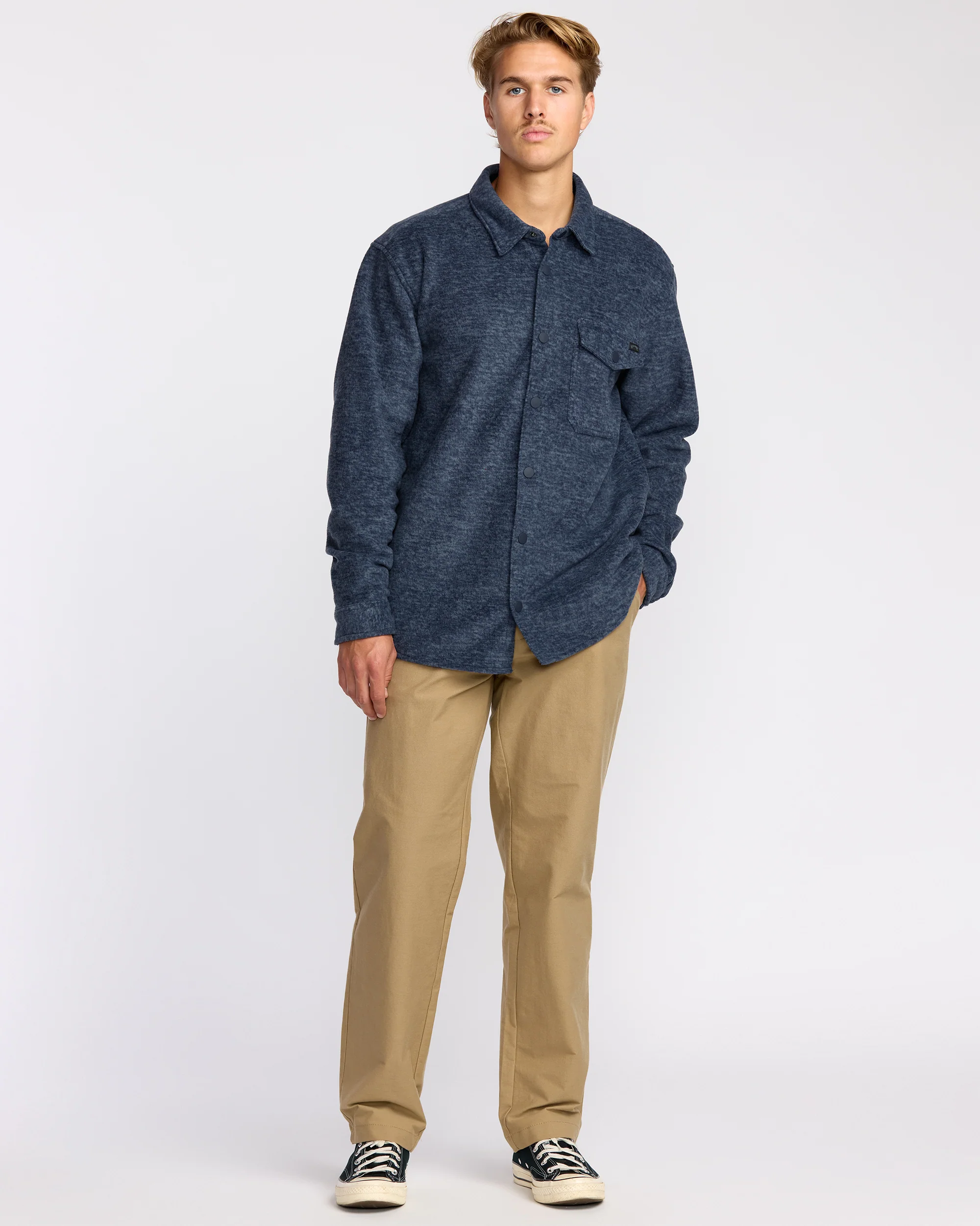 Furnace Flannel Shirt - Navy - Image 3