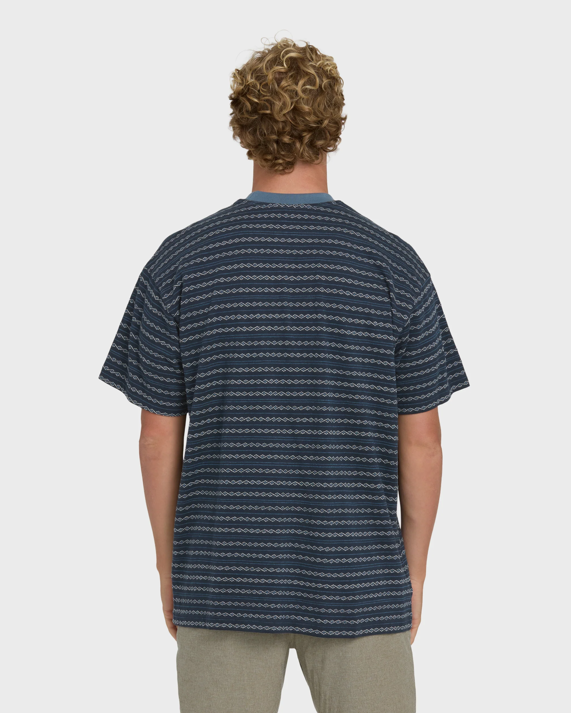 Garage Sandon Short Sleeve Knit T-Shirt - True Navy - Image 2