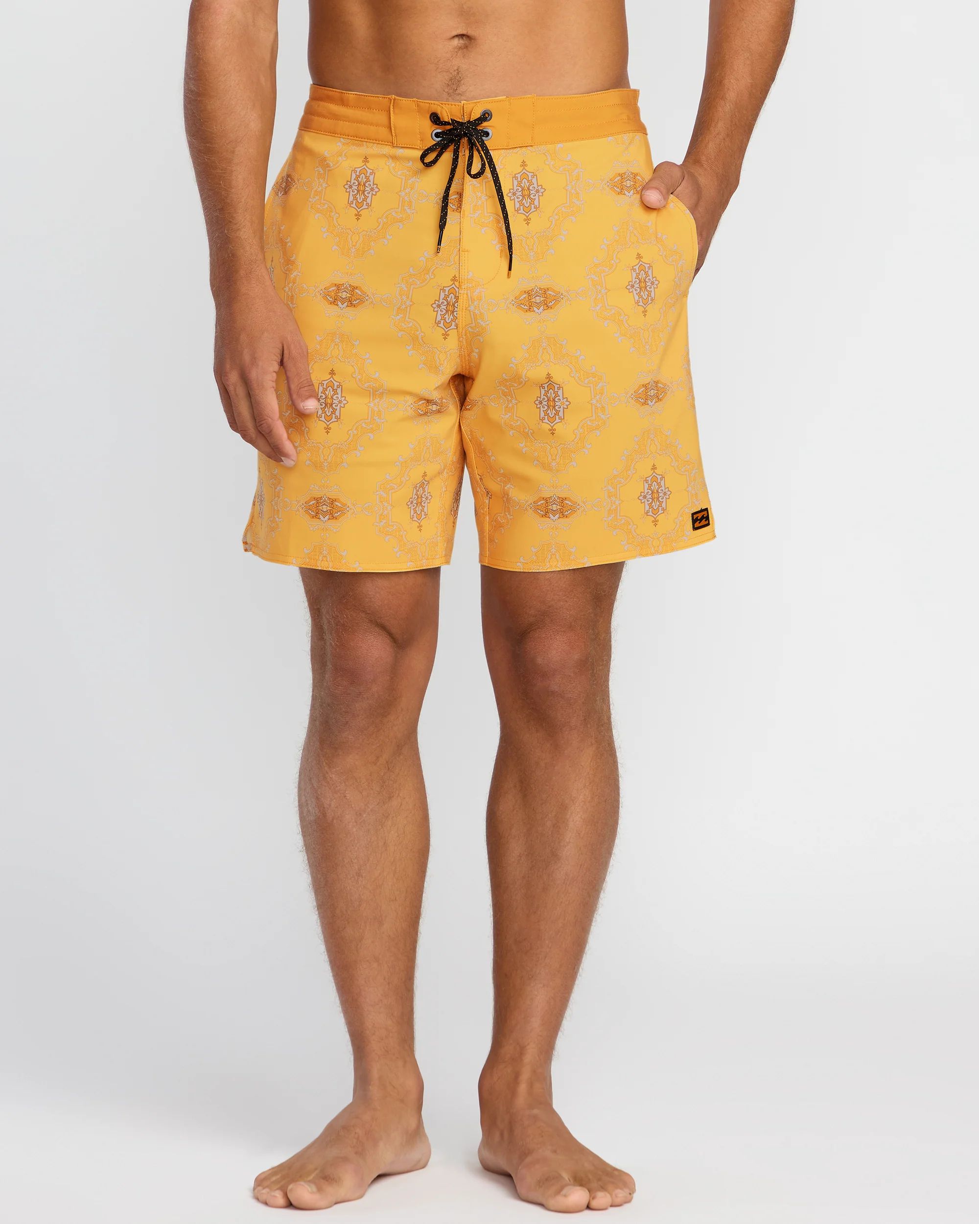 Good Times Lo Tide 18" Boardshorts - Dust Yellow - Image 2