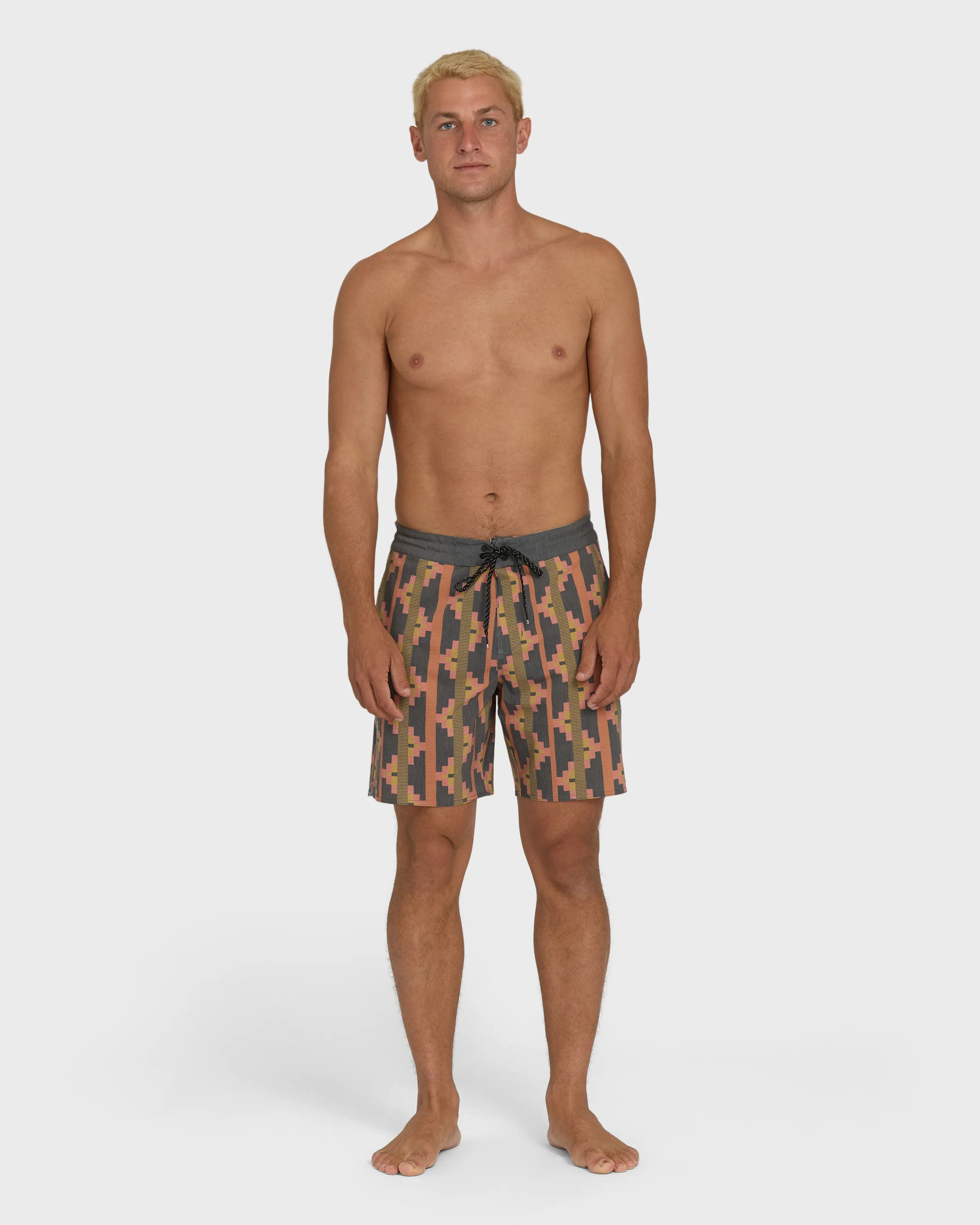 Good Times Lo Tide 18" Boardshorts - Rust - Image 4