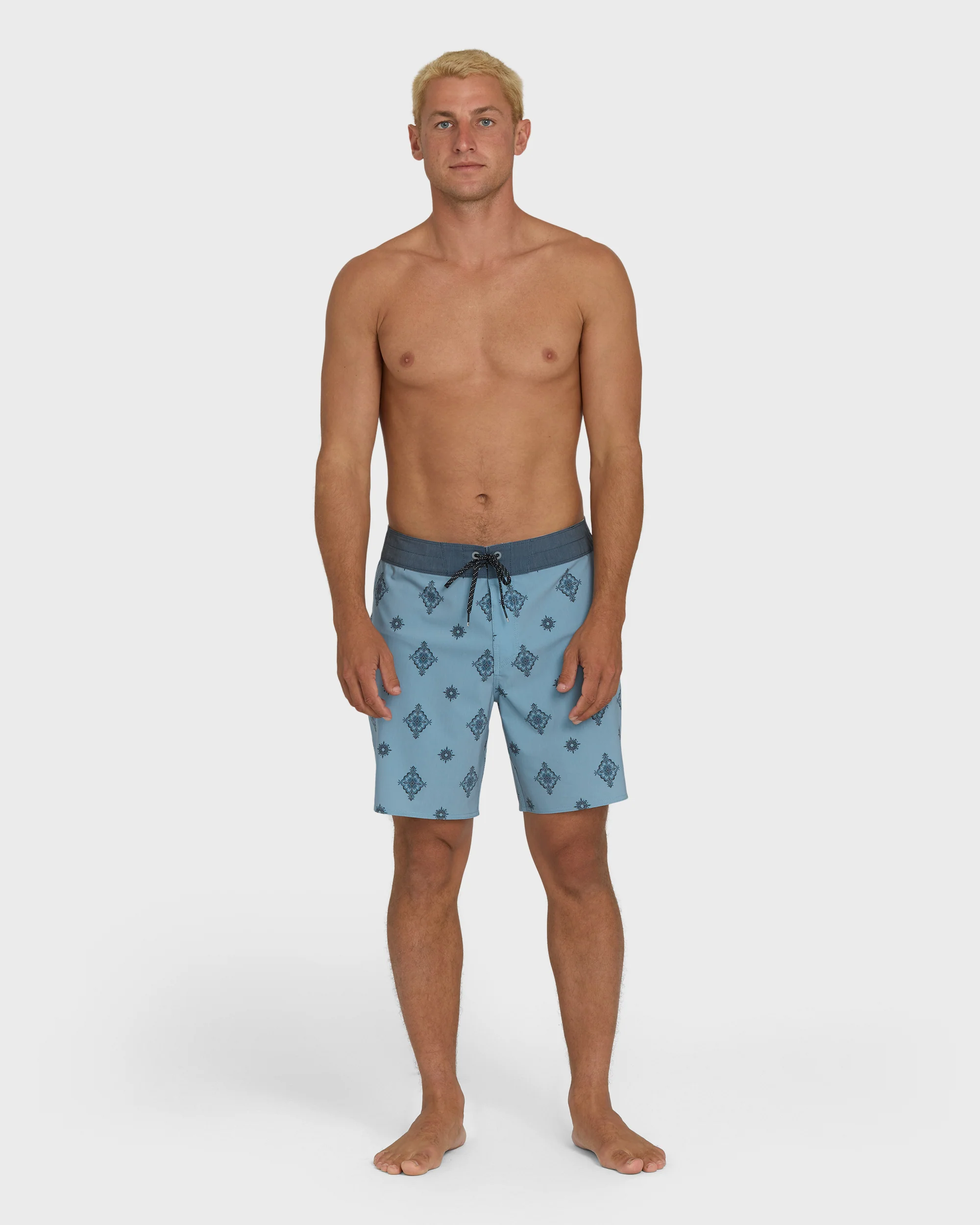 Good Times Pro 18" Boardshorts - Blue Fog - Image 4