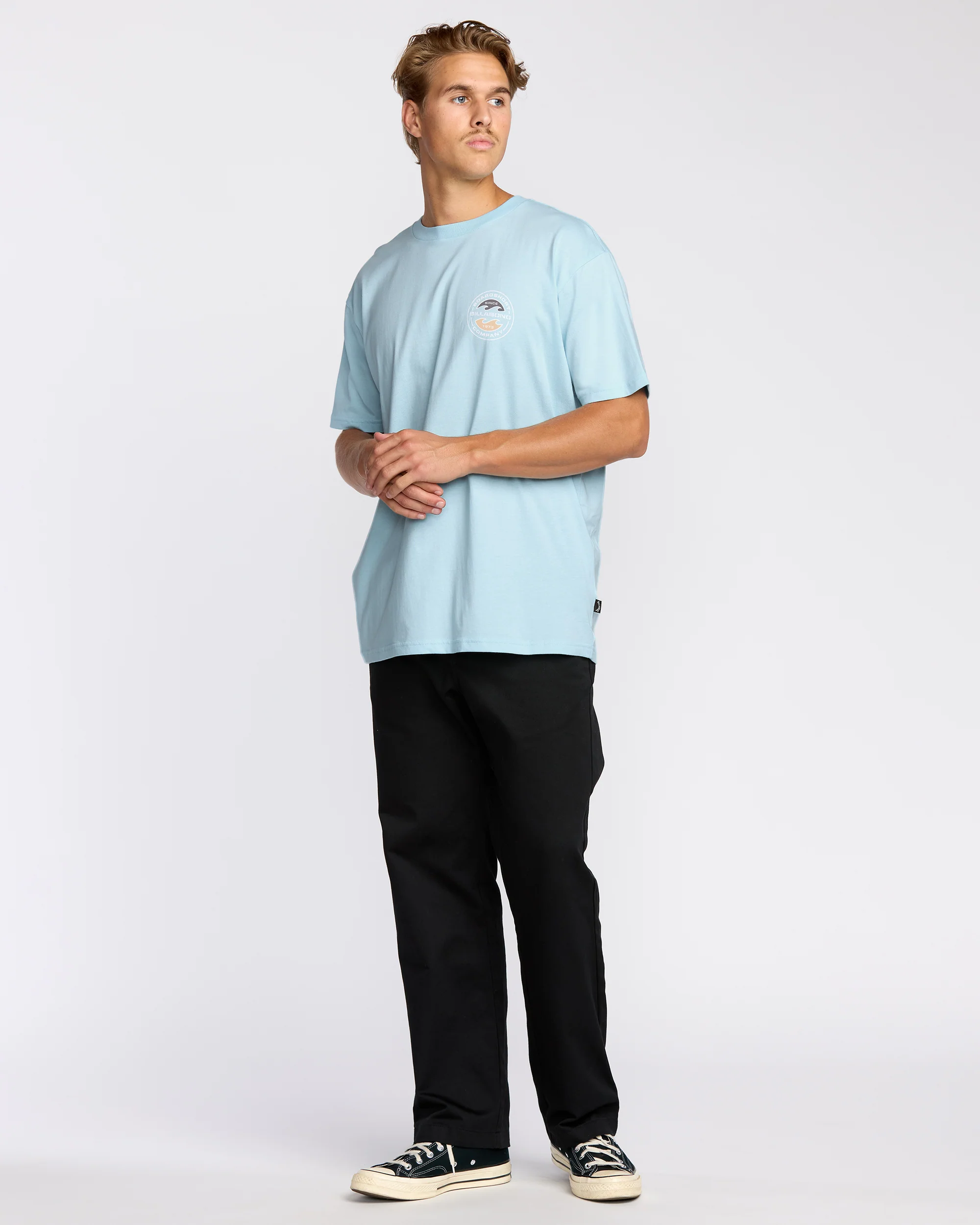 Hollow Premium Short Sleeve T-Shirt - Coastal Blue - Image 4