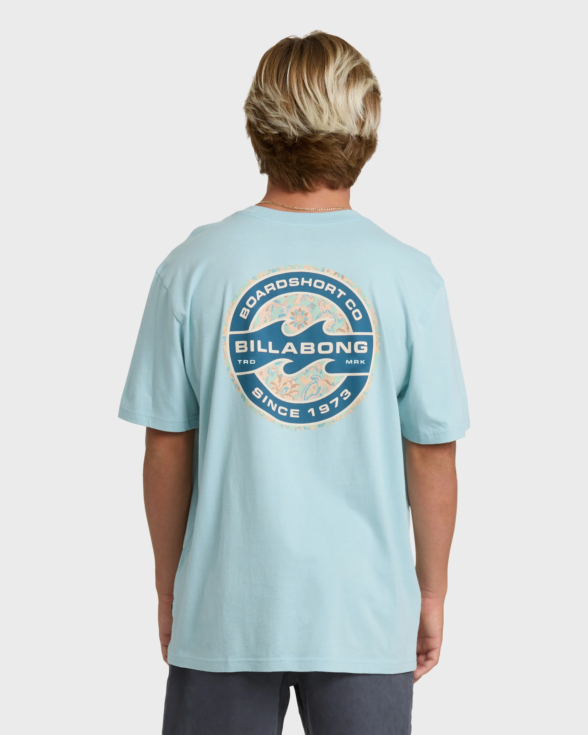Hollow Premium Short Sleeve T-Shirt - Dusty Blue - Image 2