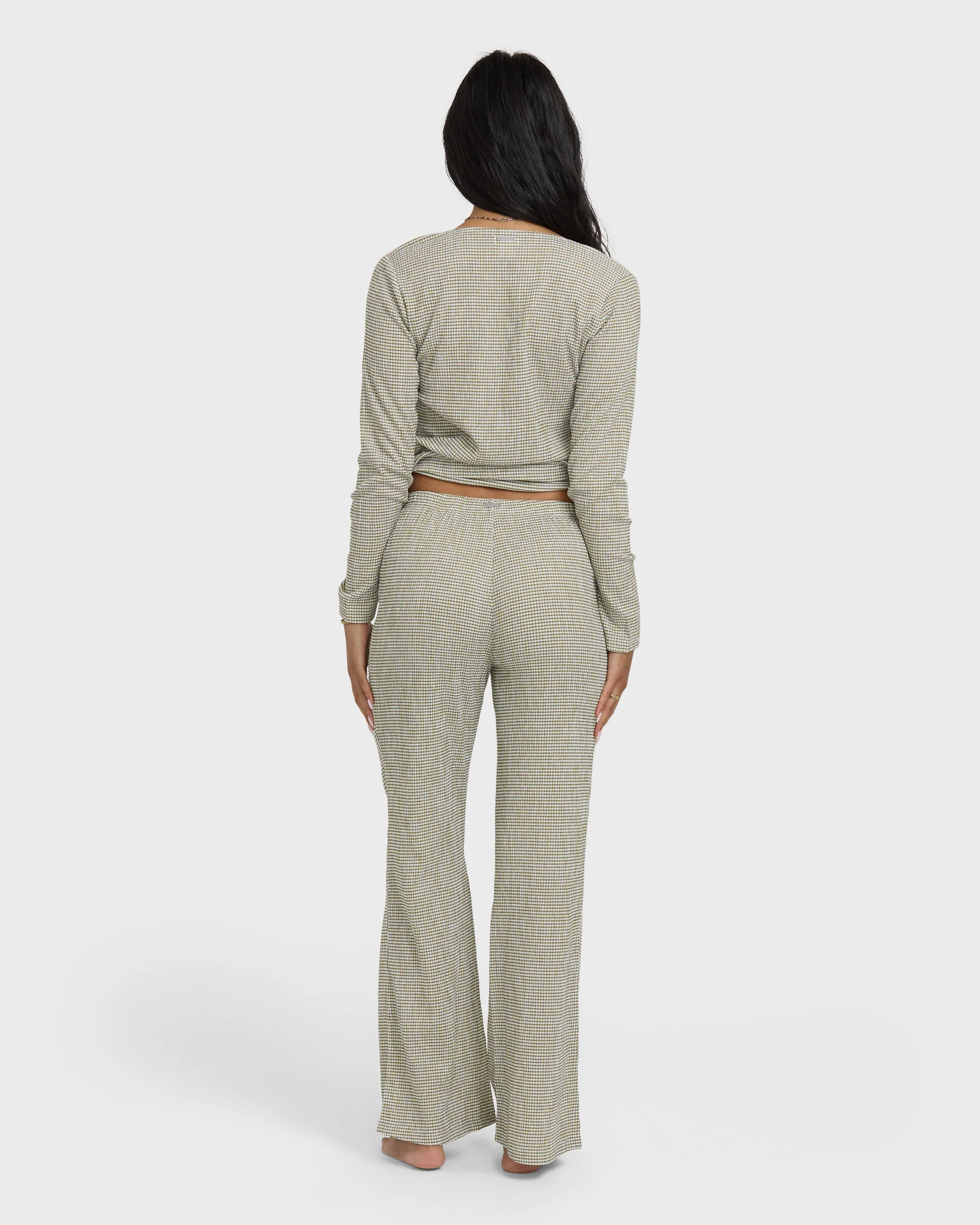 Hot Check Knitpants - Martini Olive - Image 4