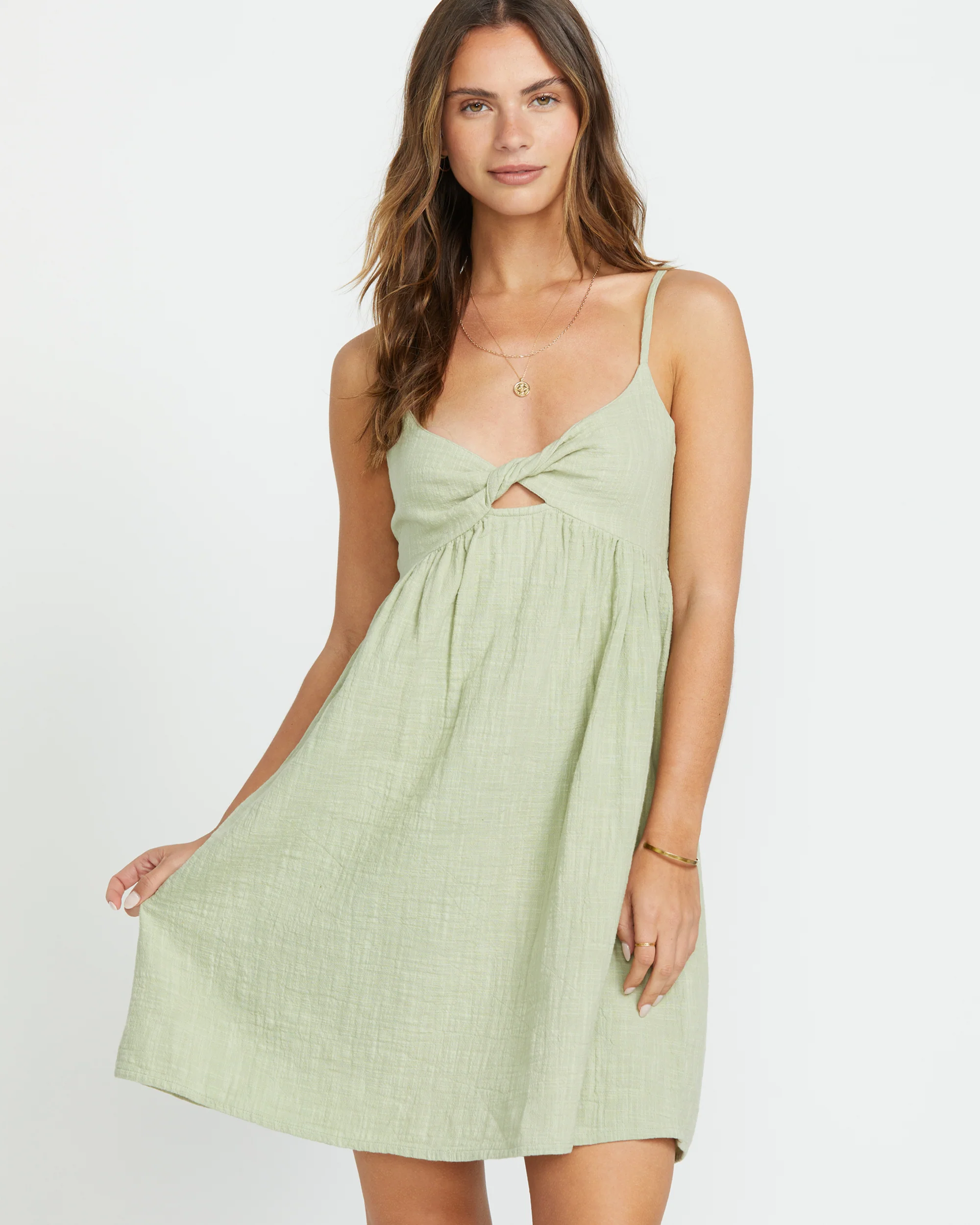 In A Twist Dress - Pistachio - Image 6