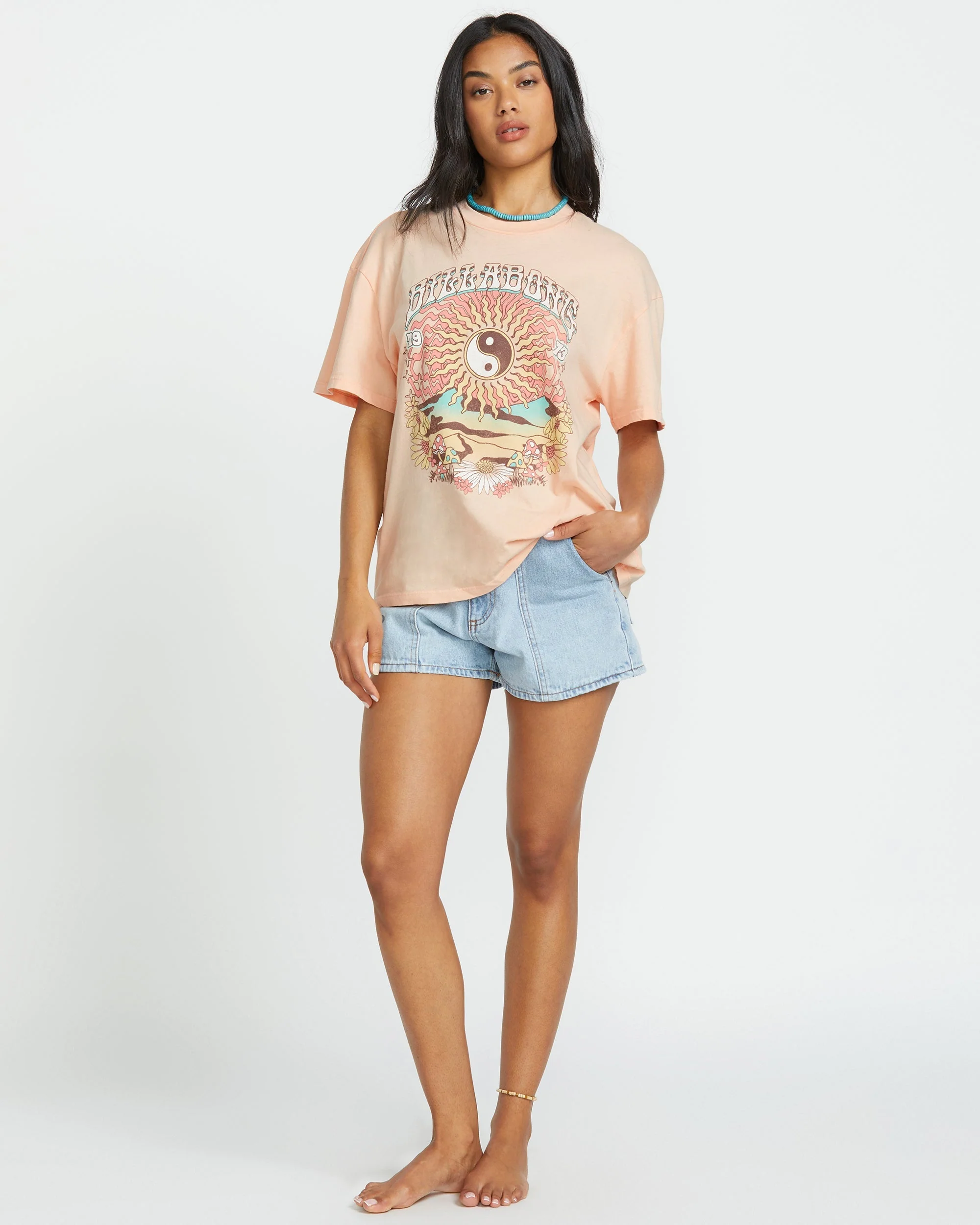 In The Balance Tee - Soft Peach - Image 4