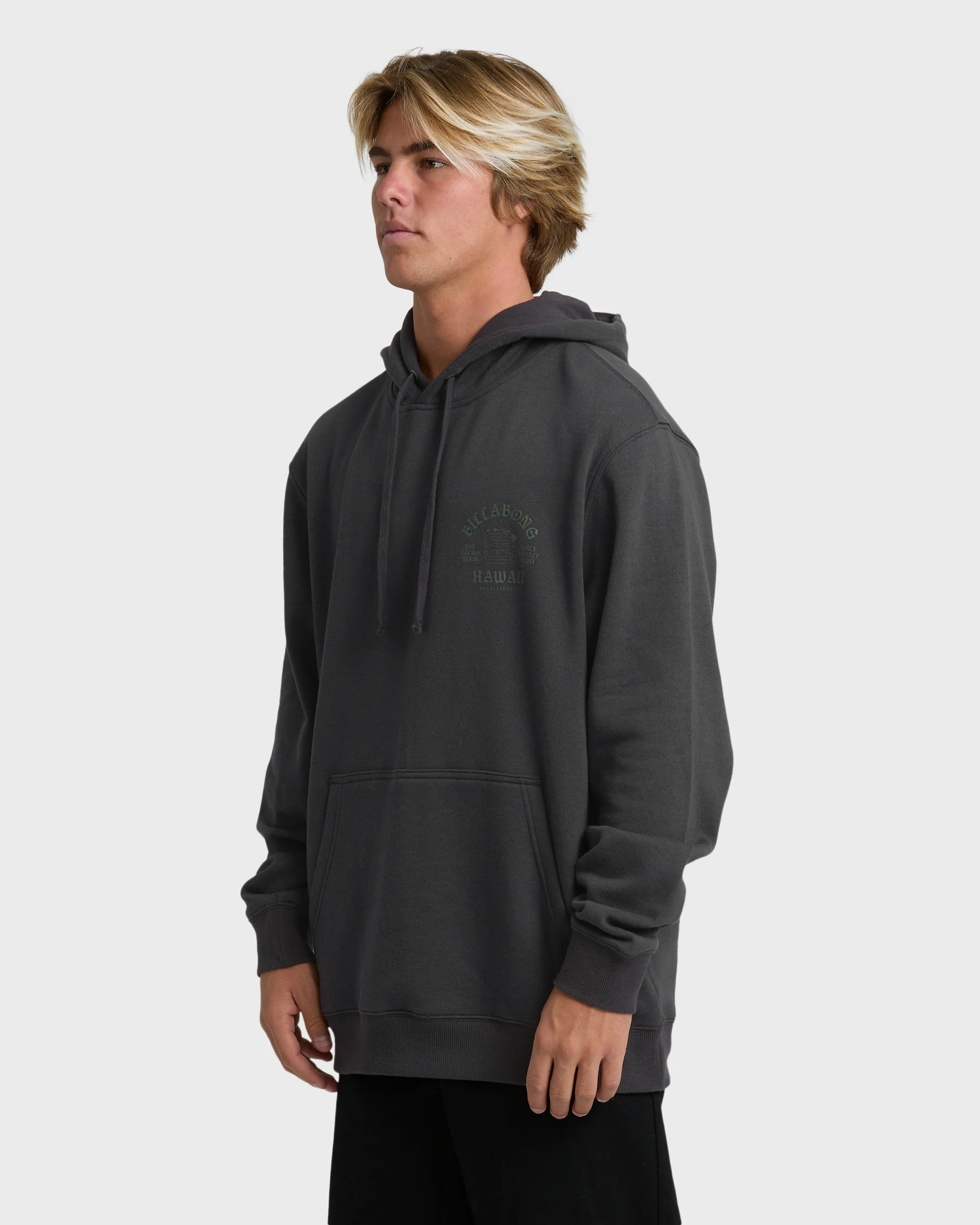 Island Chain Hawaii Pullover Hoodie - Black - Image 3