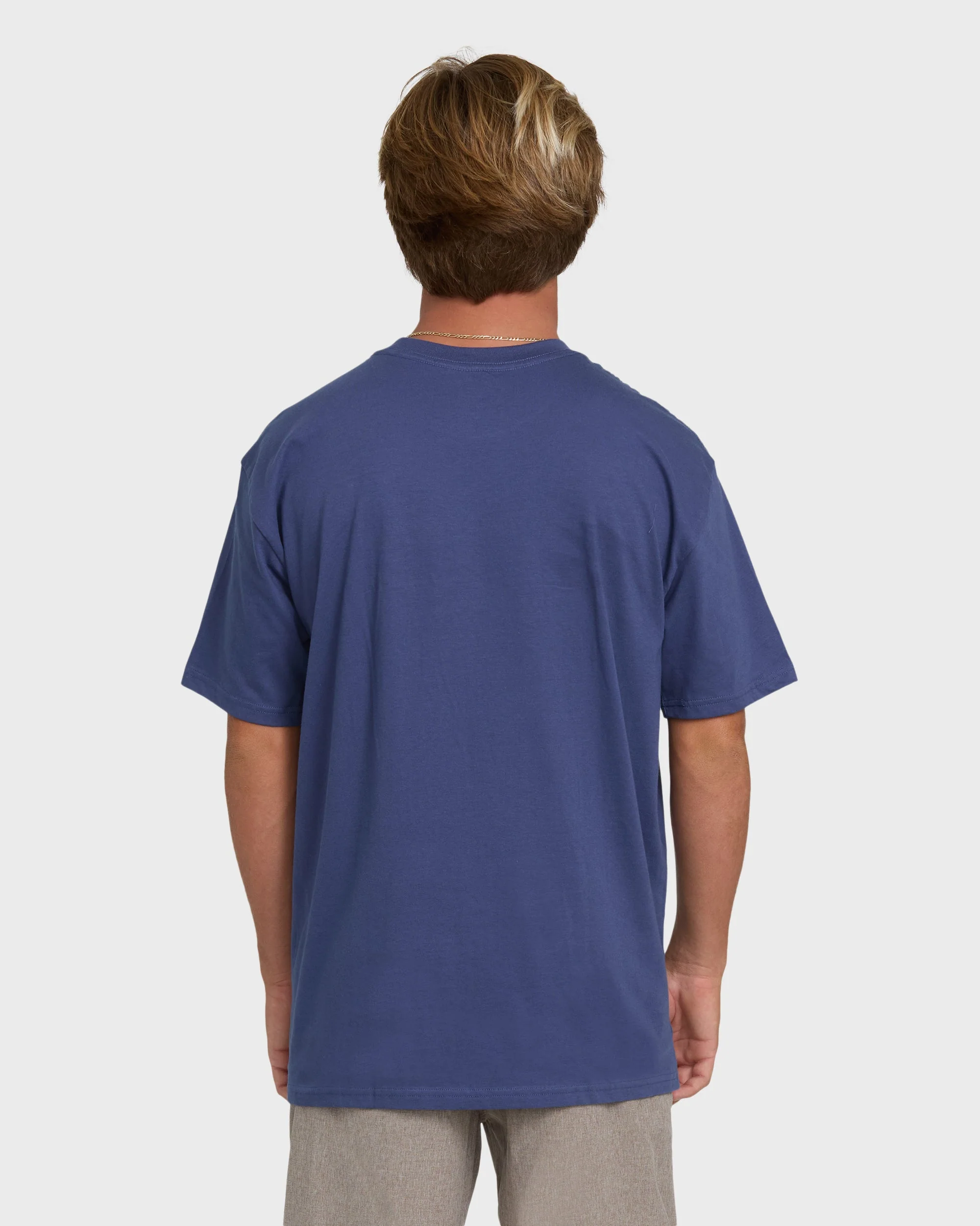 Kahili Hawaii Regular Short Sleeve Tee - Washed Blue - Image 2