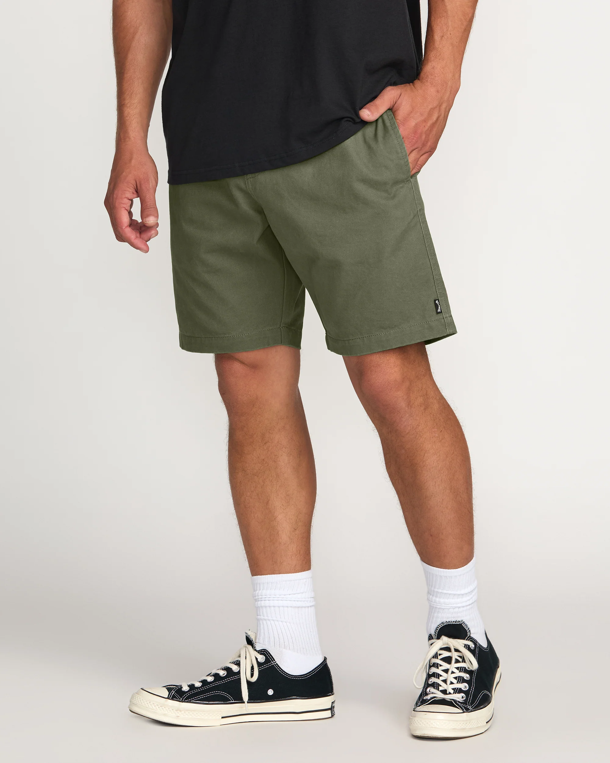 Larry Laybacks 19" Twill Shorts - Olive - Image 7