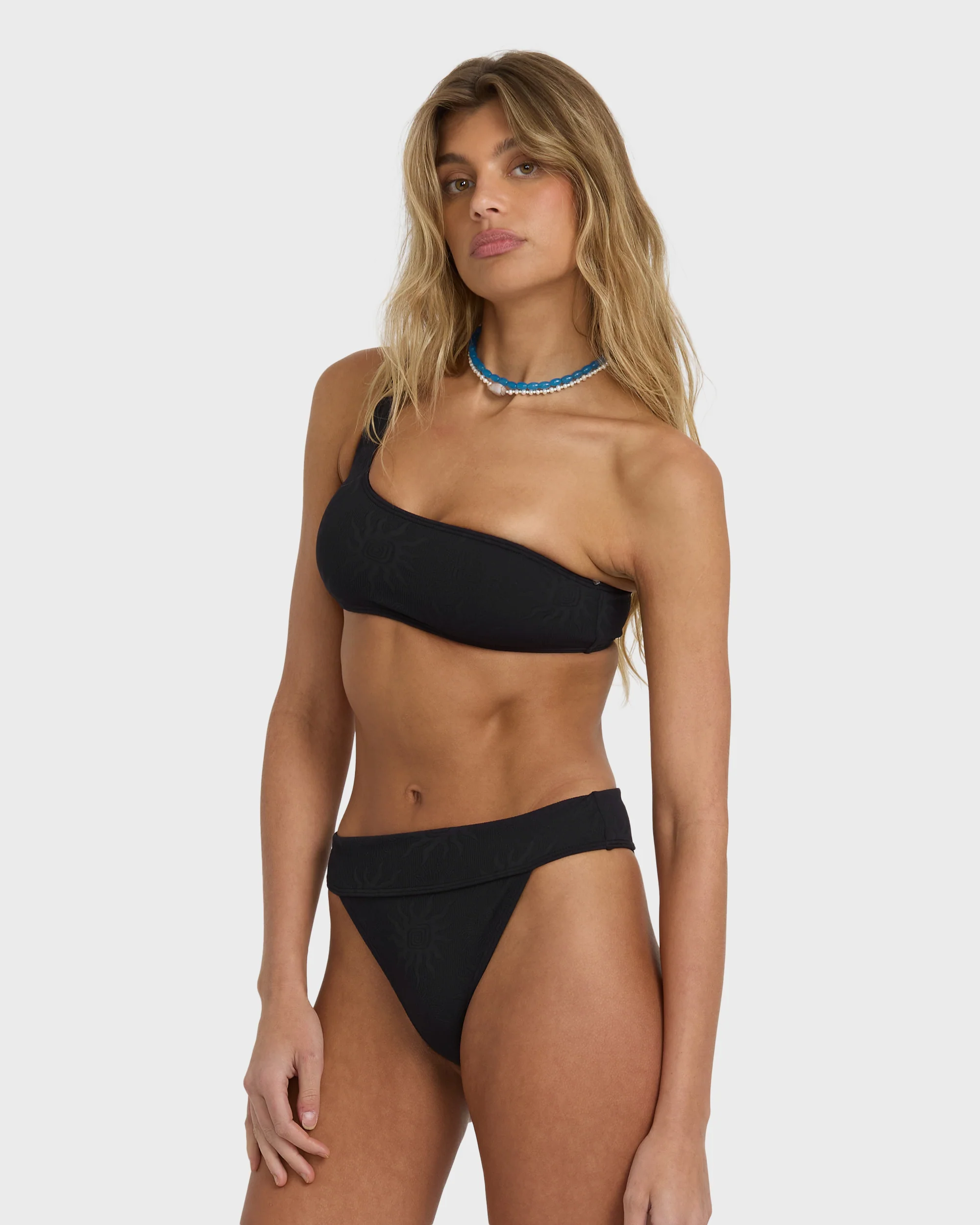 Laura Twisted Sun Aruba Bikini Bottom - Black Pebble - Image 4