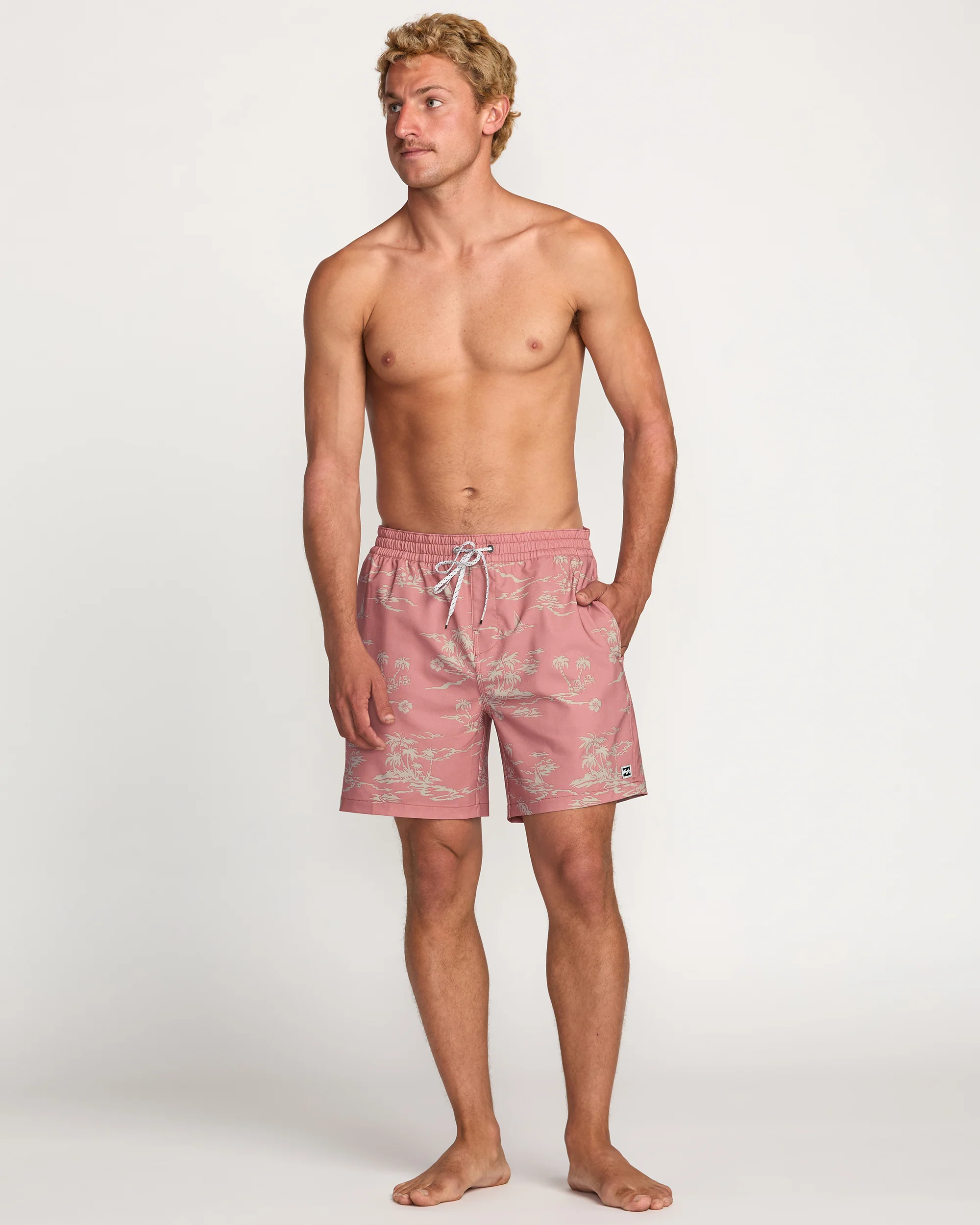 Lineup Laybacks 16" Trunks - Dusty Rose - Image 6
