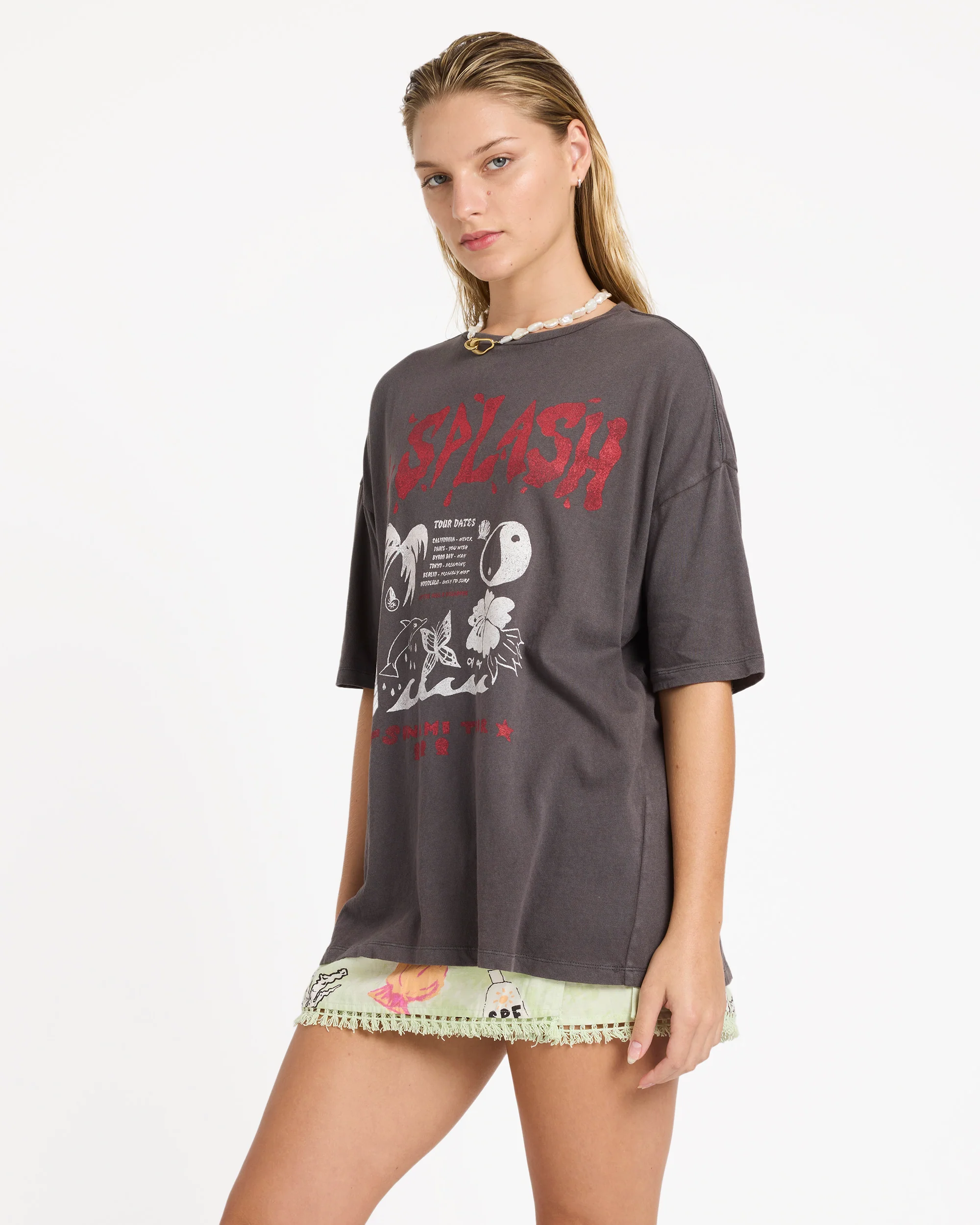 Lottie Hall Short Sleeve T-Shirt - Off Black - Image 9