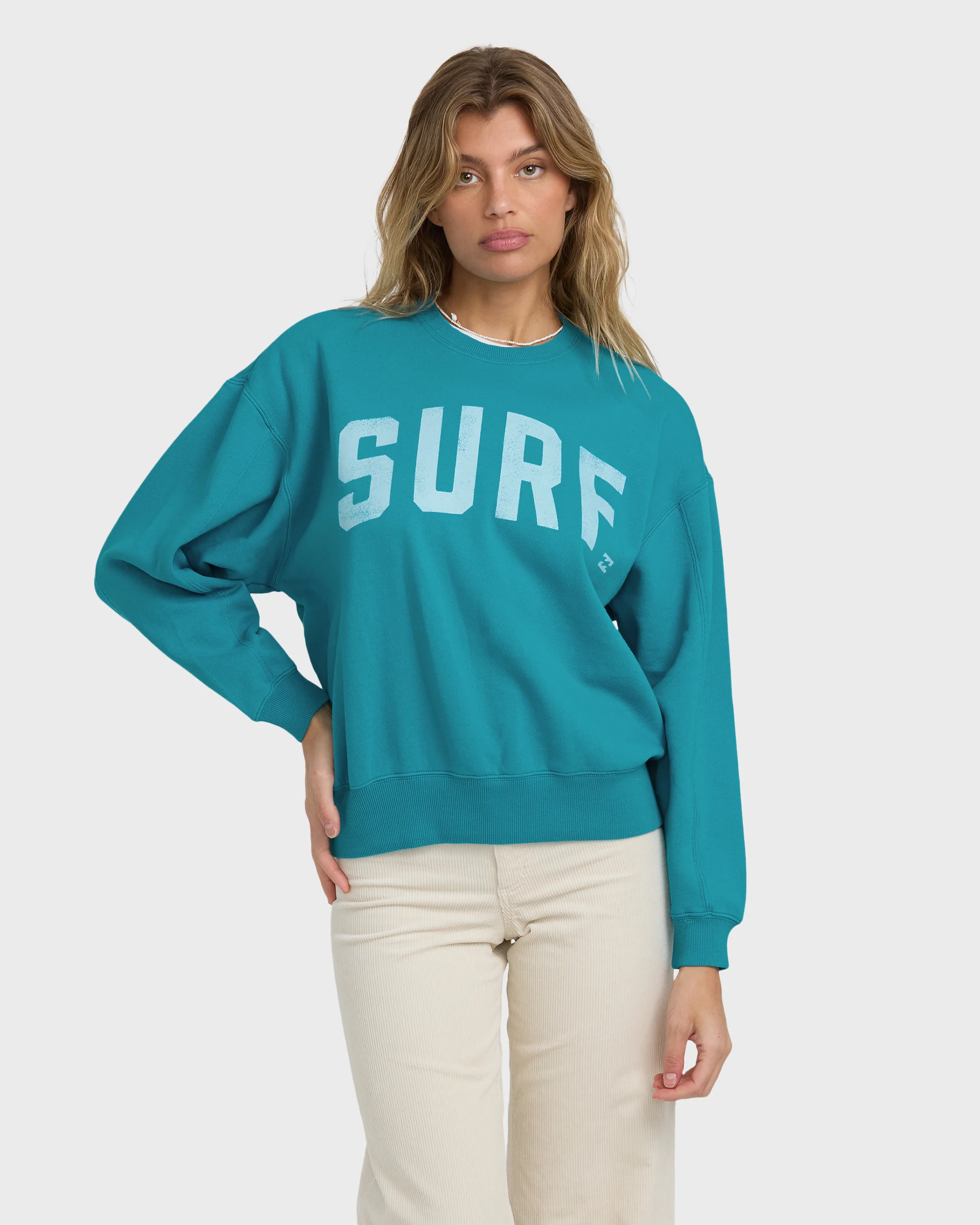 Mono Aloha Kendal Crewneck Sweatshirt - Atlantis - Image 4
