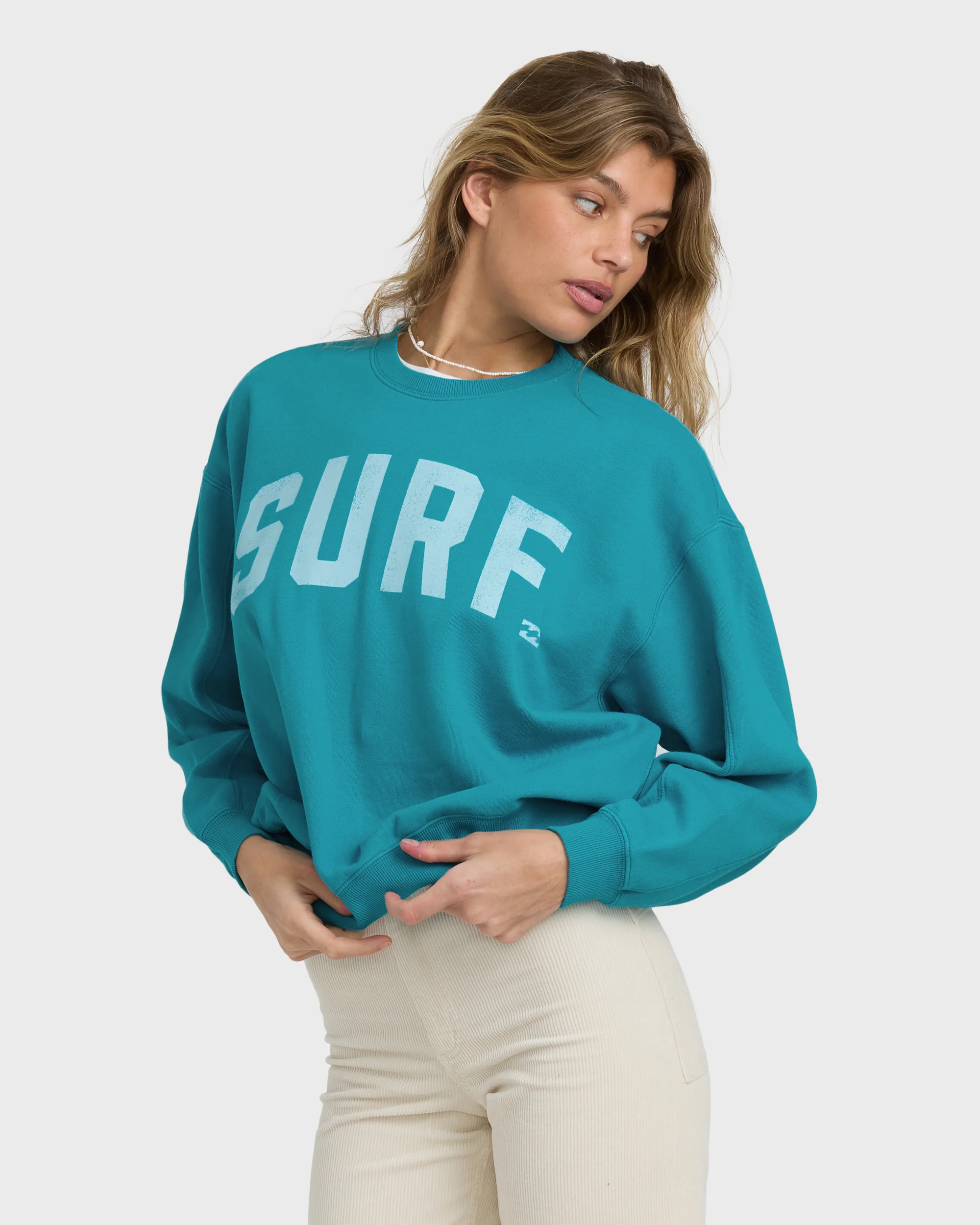 Mono Aloha Kendal Crewneck Sweatshirt - Atlantis - Image 5