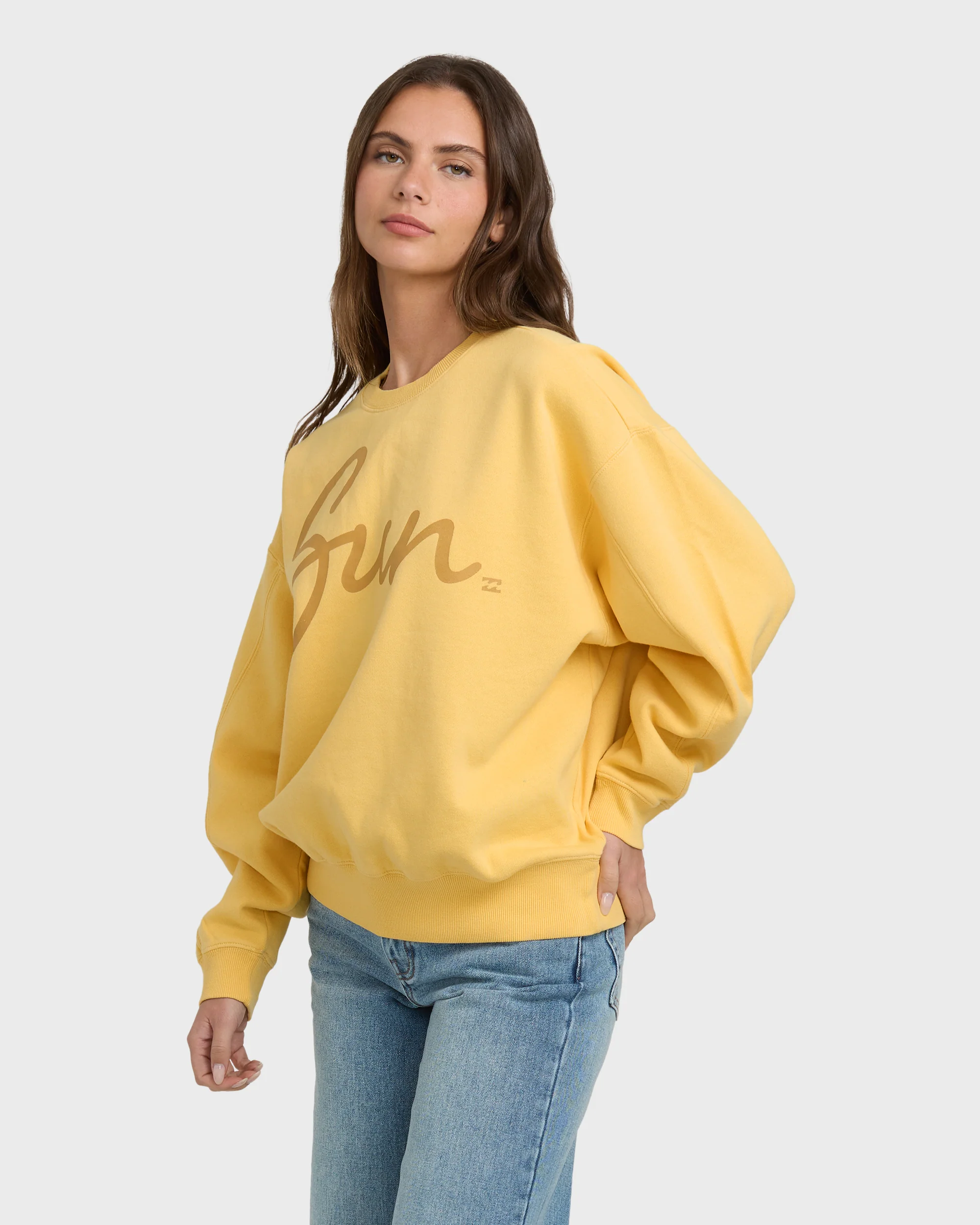 Mono Aloha Kendal Crewneck Sweatshirt - Pale Yellow - Image 6