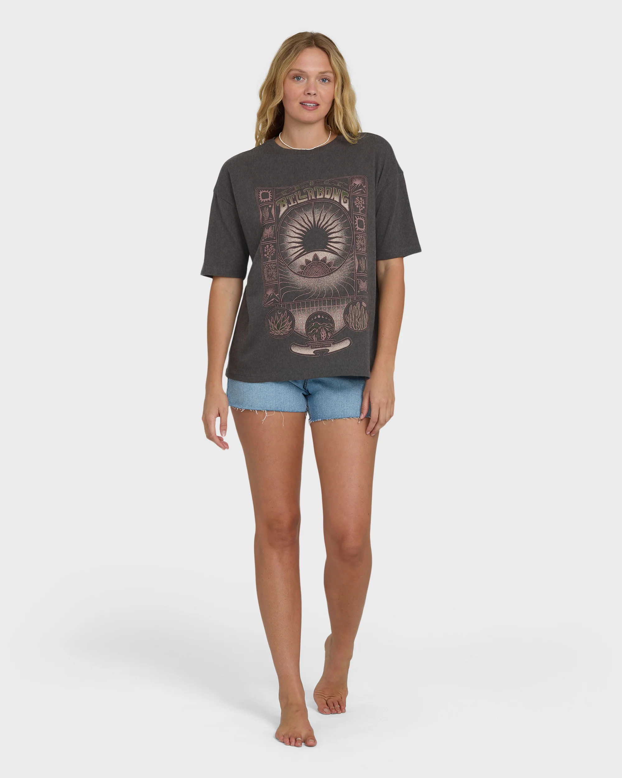 Natural Collection Short Sleeve Knit T-Shirt - Off Black - Image 4