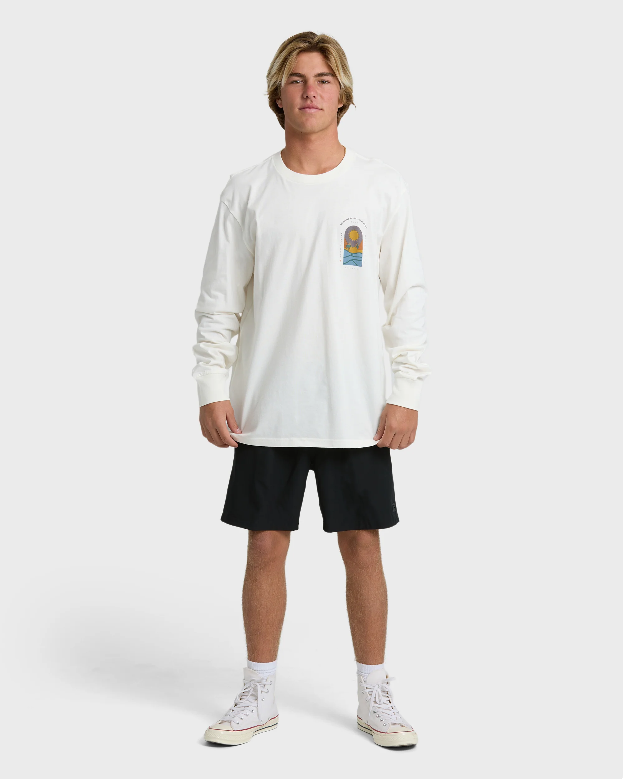 New View Adiv Premium Long Sleeve T-Shirt - Off White - Image 4