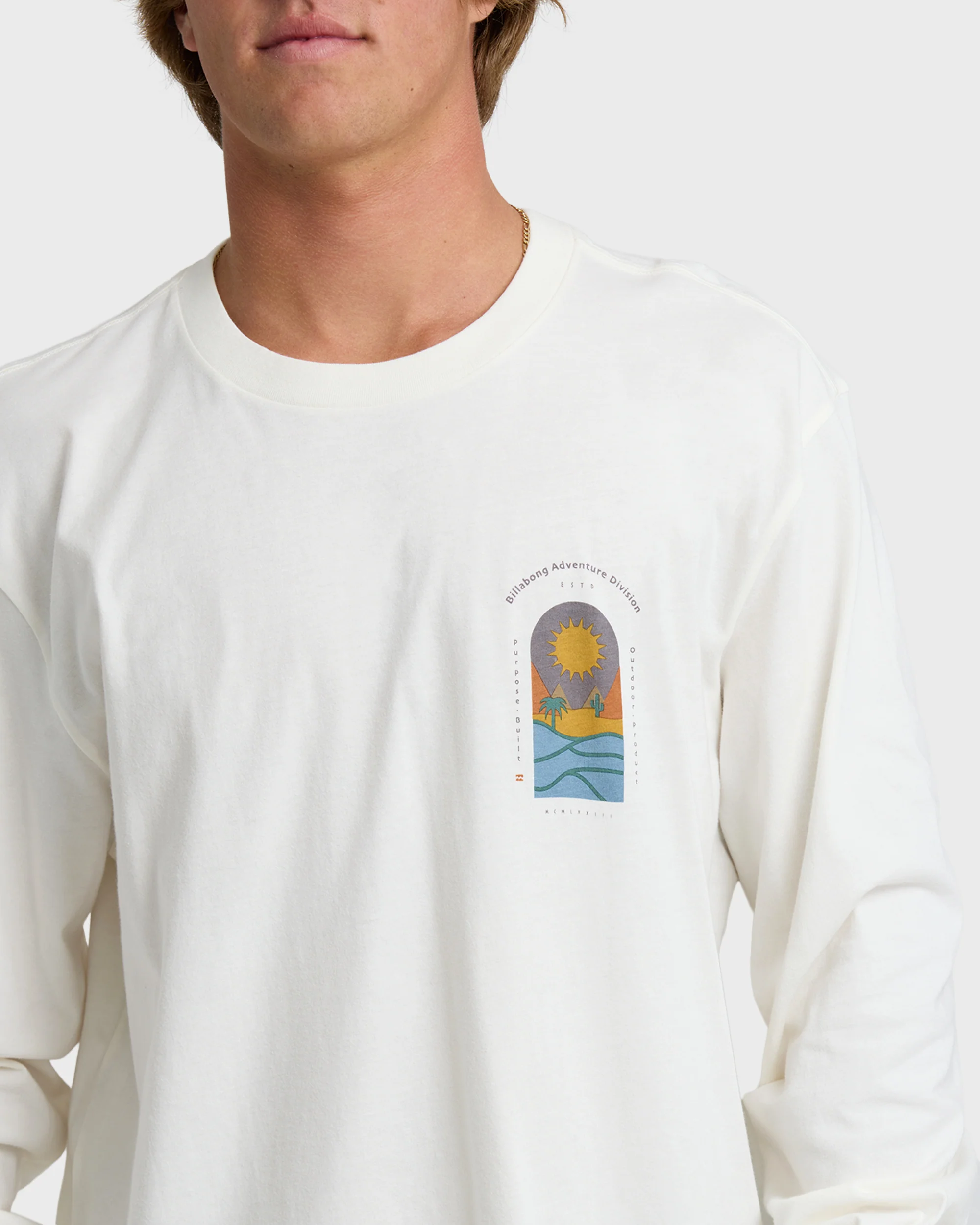 New View Adiv Premium Long Sleeve T-Shirt - Off White - Image 5