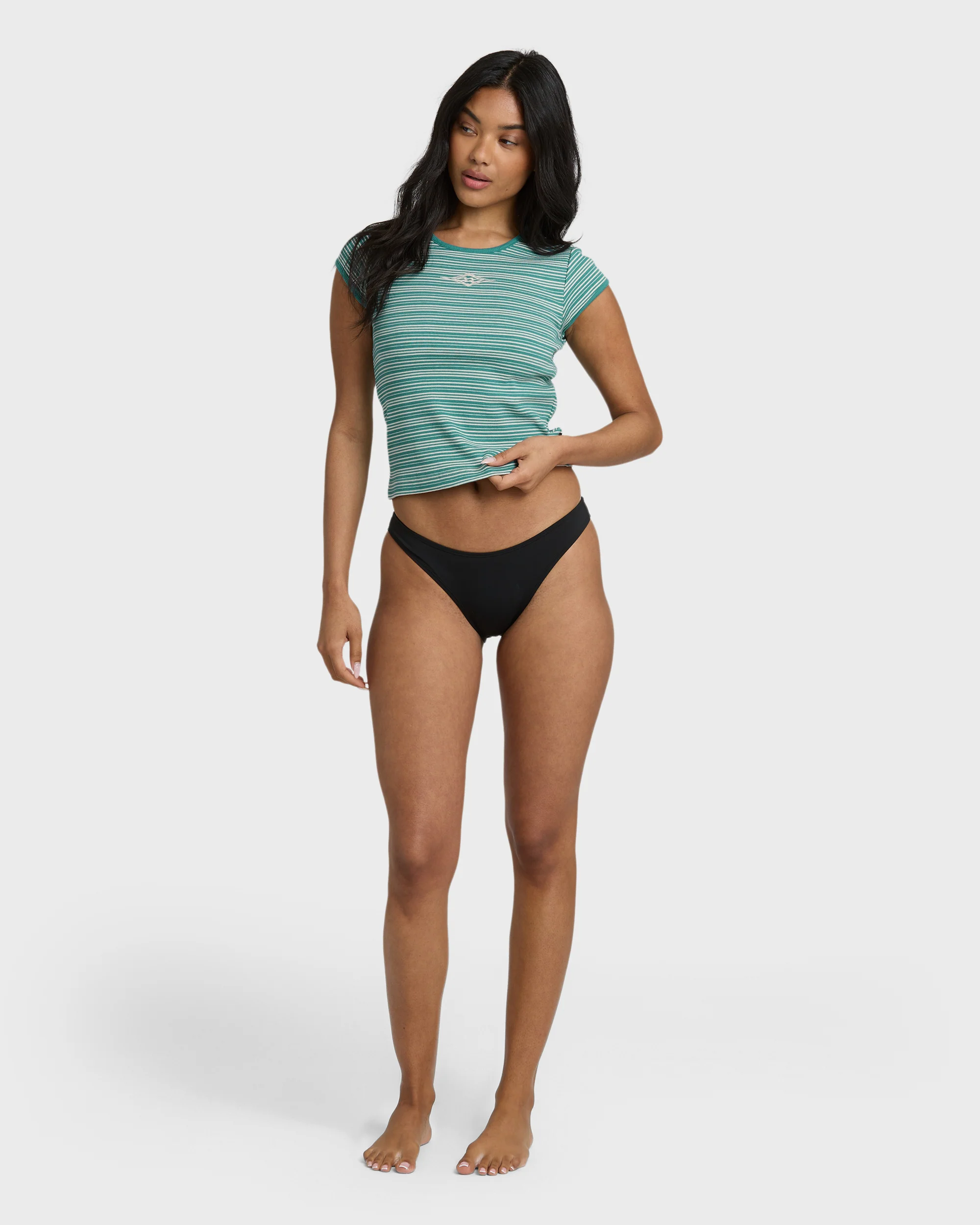 Oslo short Sleeve knit Top - Bay Blue - Image 4