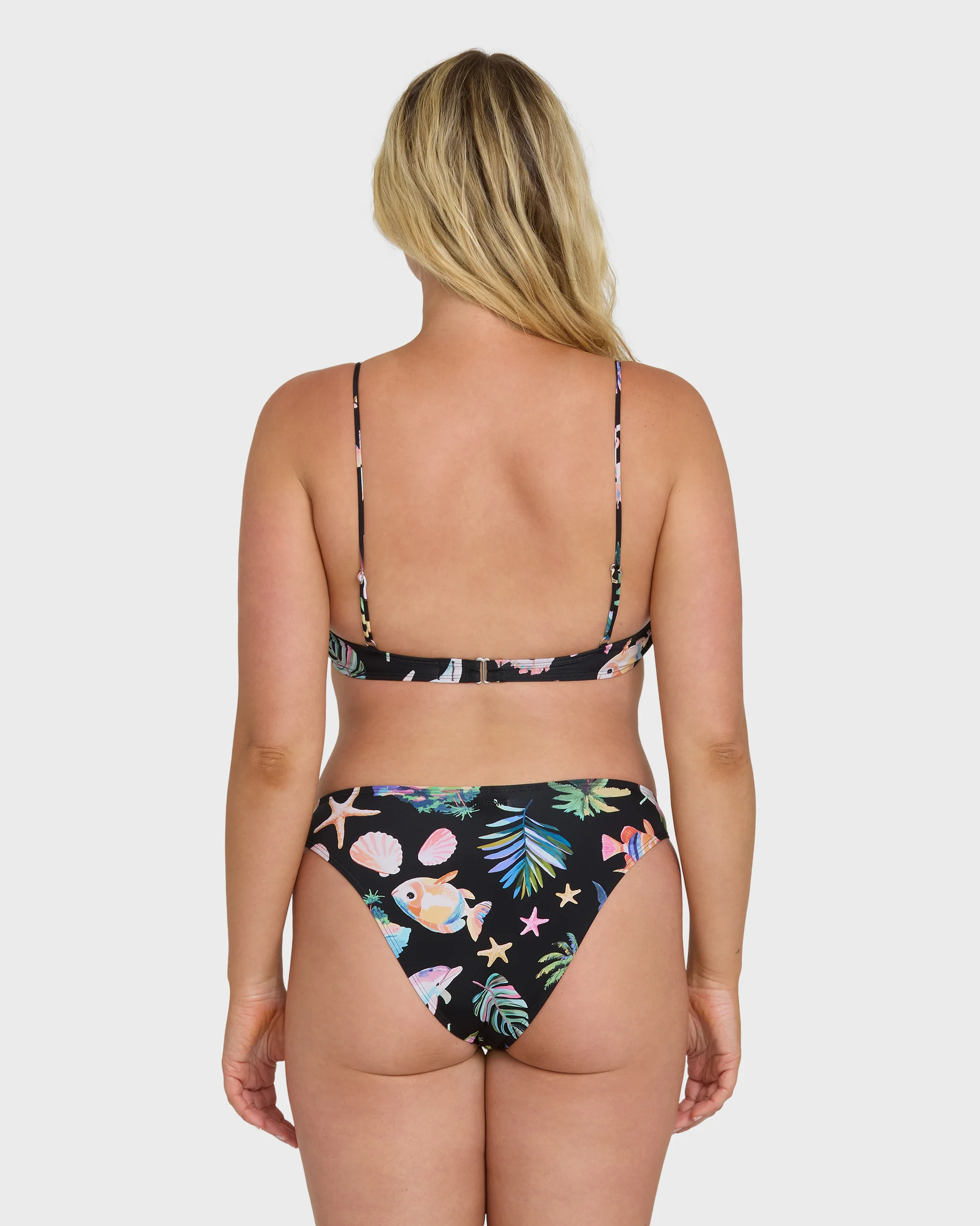 Party Wave Hike Bikini Bottoms - Black Pebble - Image 8