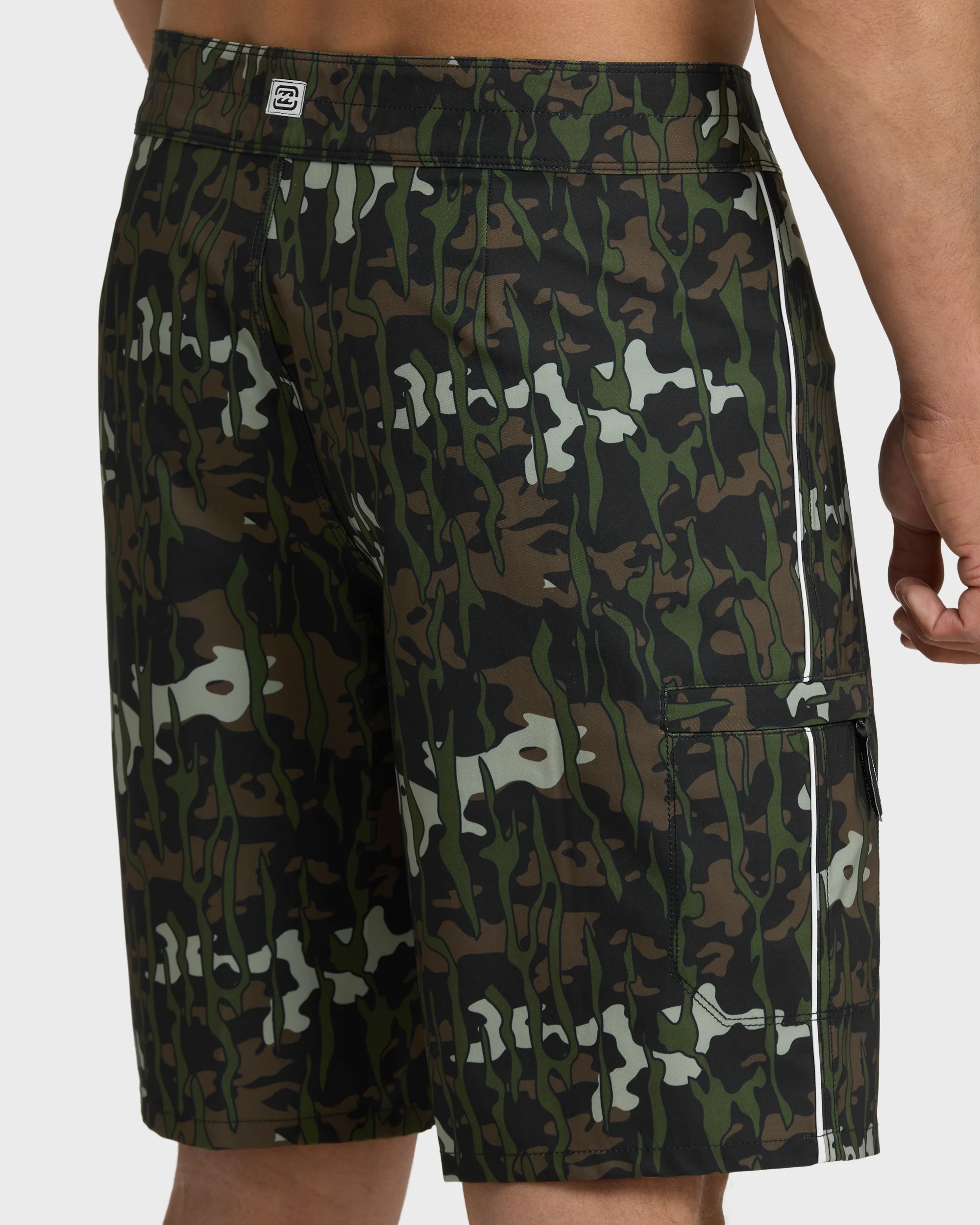 Piped Pro 19" Boardshorts - Camo - Camo - Image 6