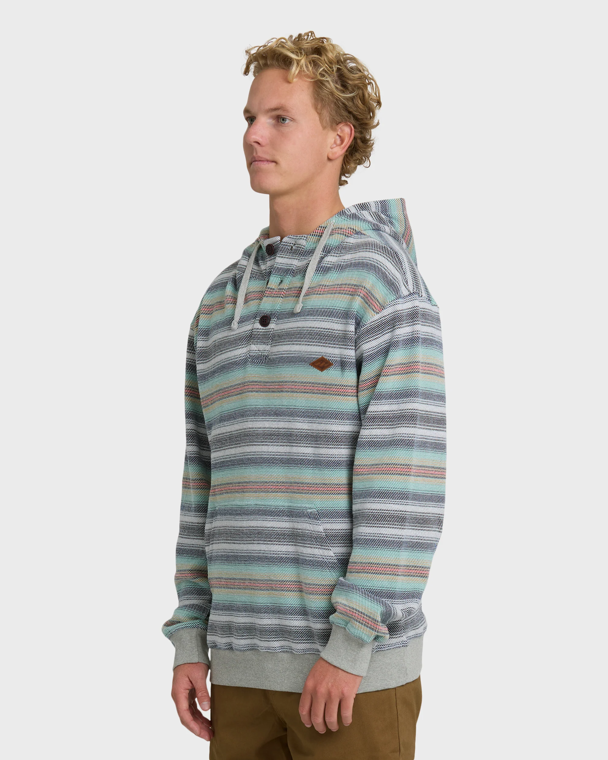 Rancho Pullover YD Pullover Hoodie - Heather Gray - Image 3