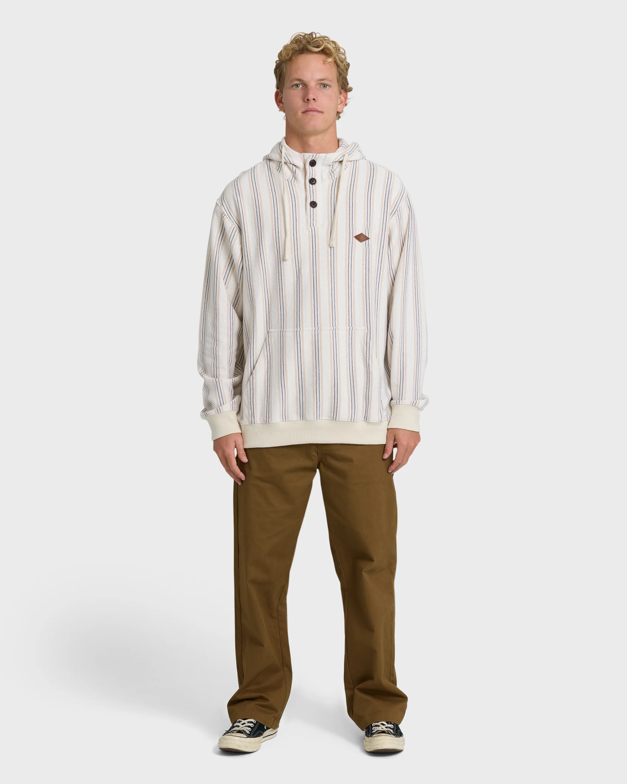 Rancho Pullover YD Pullover Hoodie - Oatmeal - Image 4