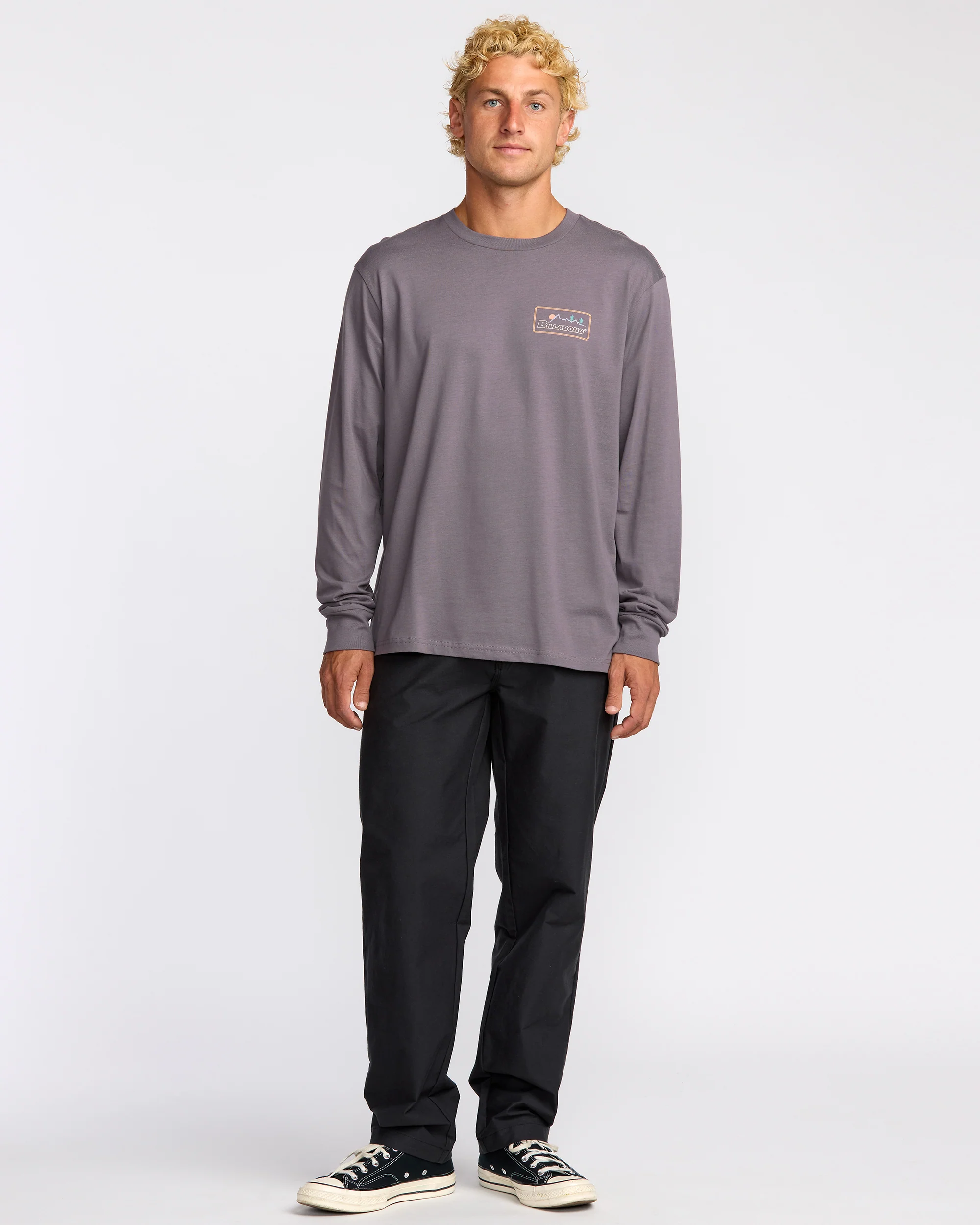 Range A/Div Long Sleeve T-Shirt - Grey Violet - Image 4