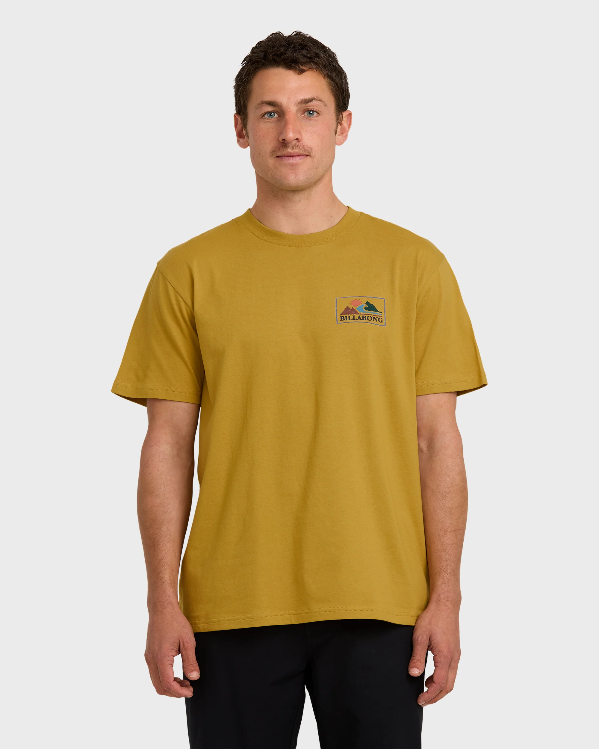 A/Div Range Short Sleeve T-Shirt - Mustard - Image 2
