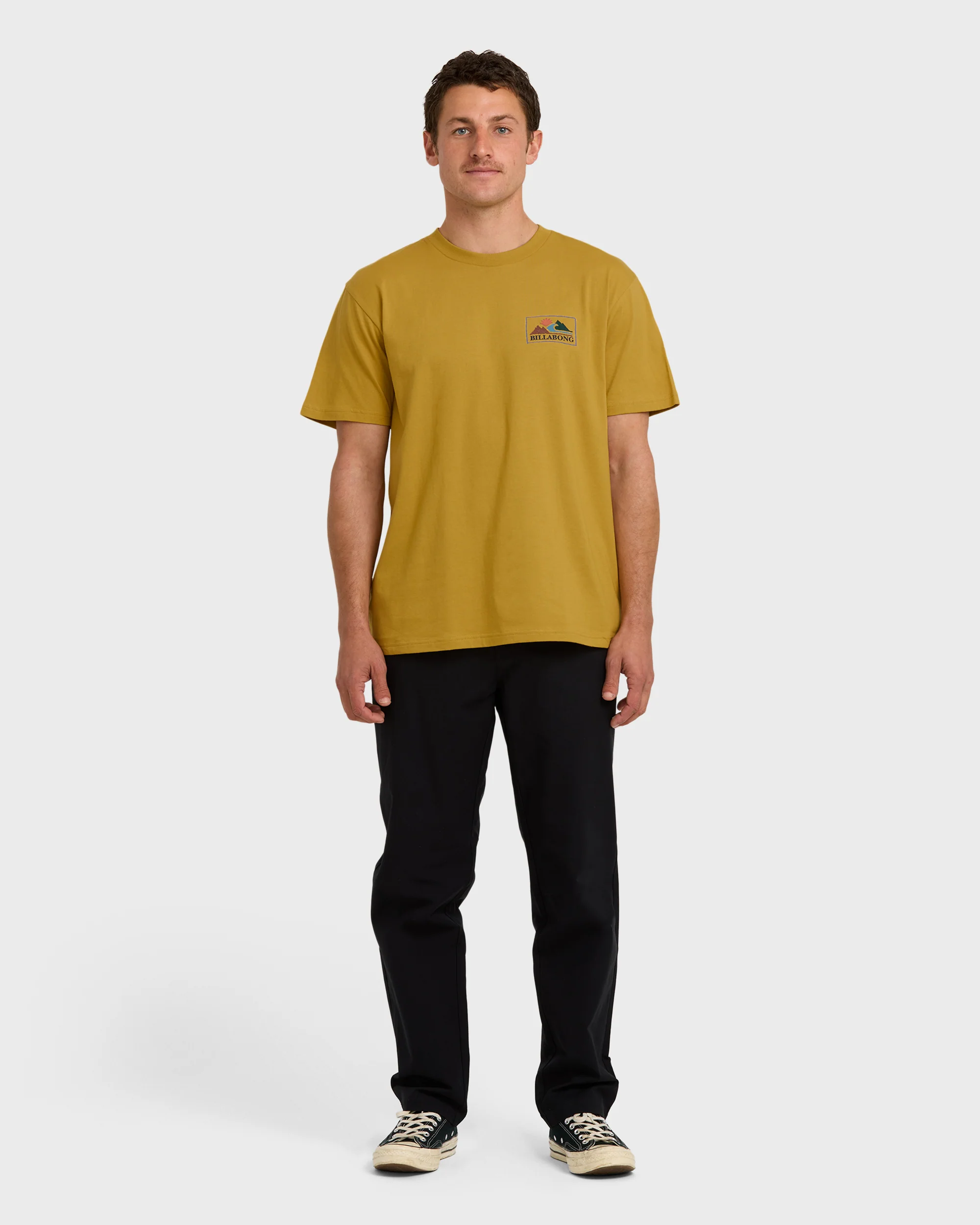 A/Div Range Short Sleeve T-Shirt - Mustard - Image 3