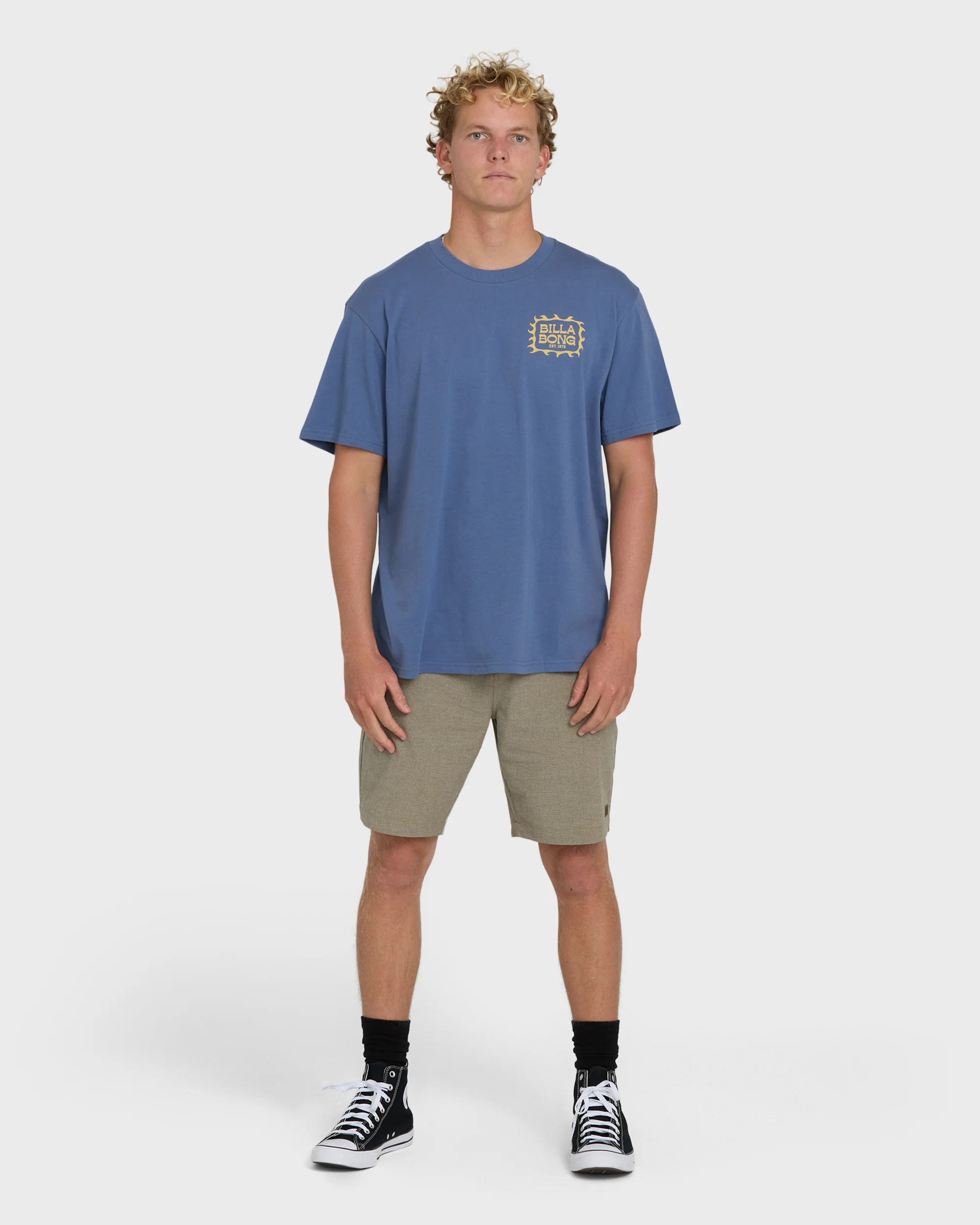 Ripple Premium Short Sleeve Cotton Graphic T-Shirt - Blue Horizon - Image 4