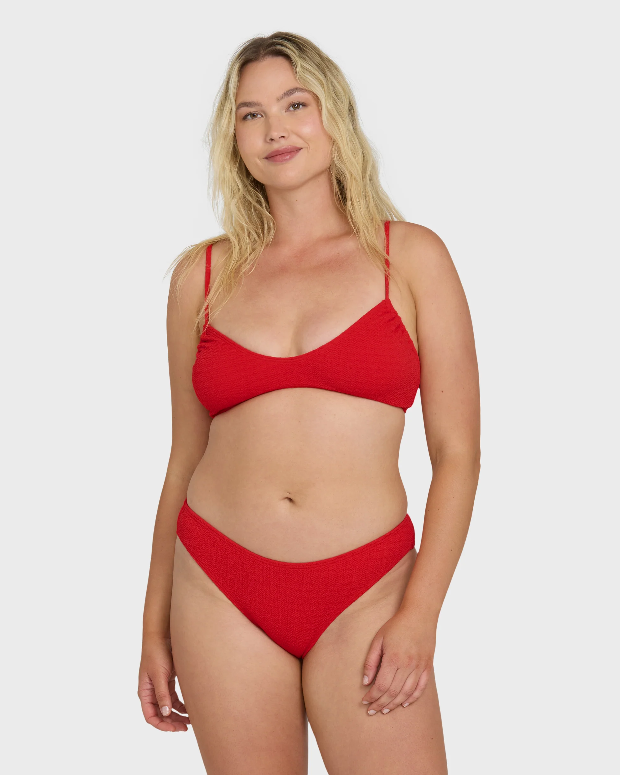 Rising Tide Bondi Medium Bikini Bottoms - Fiesta Red - Image 7