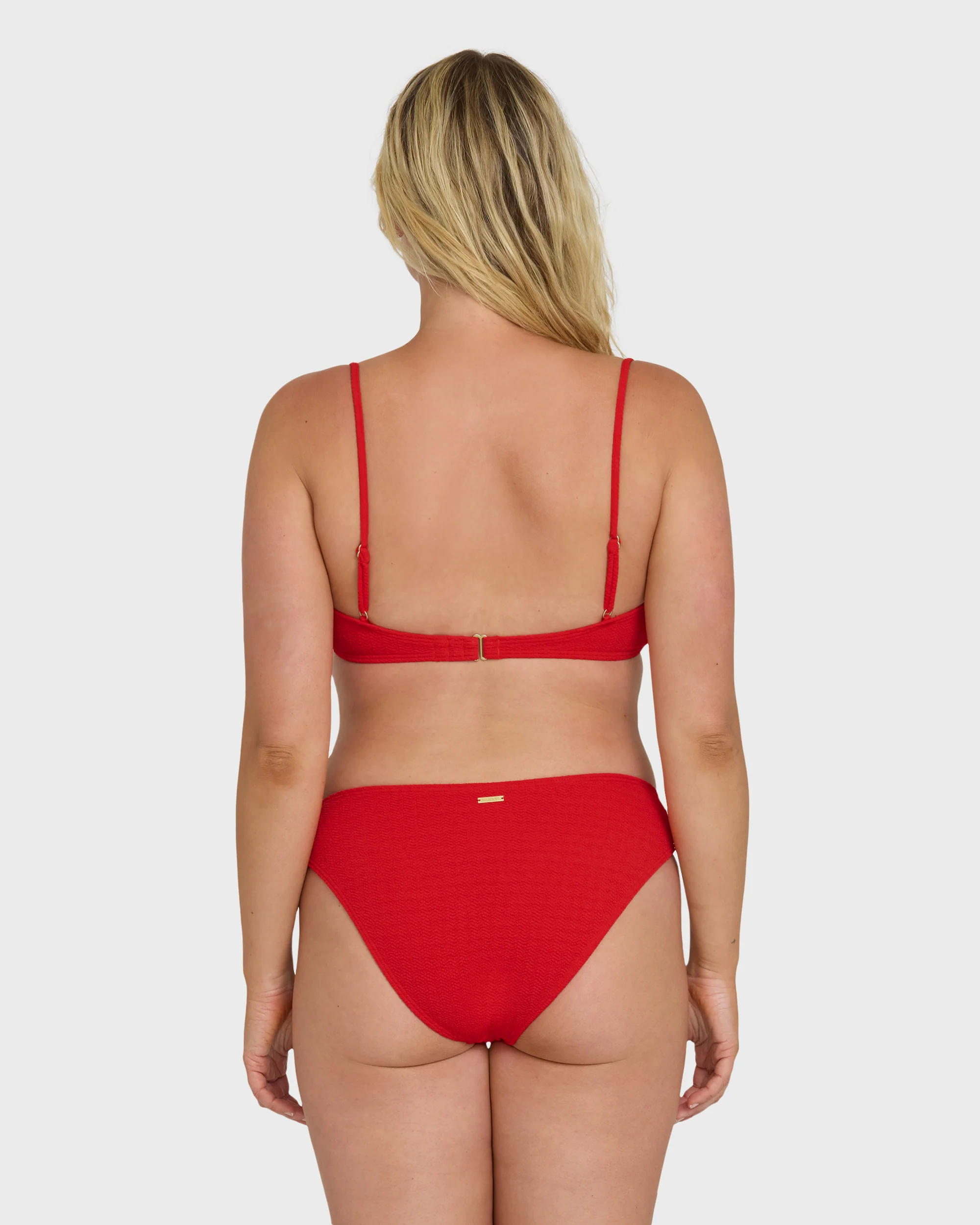 Rising Tide Bondi Medium Bikini Bottoms - Fiesta Red - Image 8