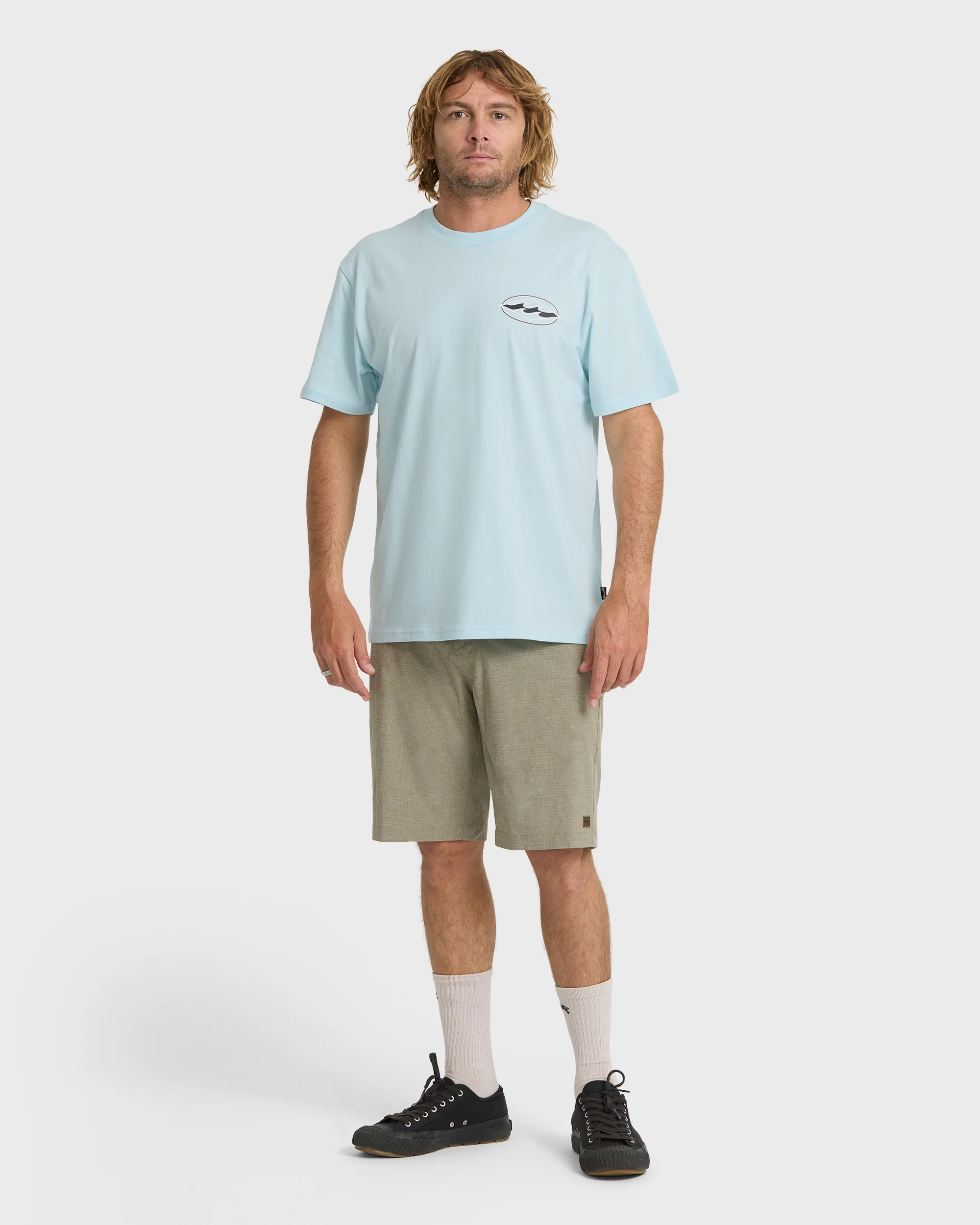 Rotor Diamond Premium Short Sleeve Knit Graphic T-Shirt - Coastal Blue - Image 4