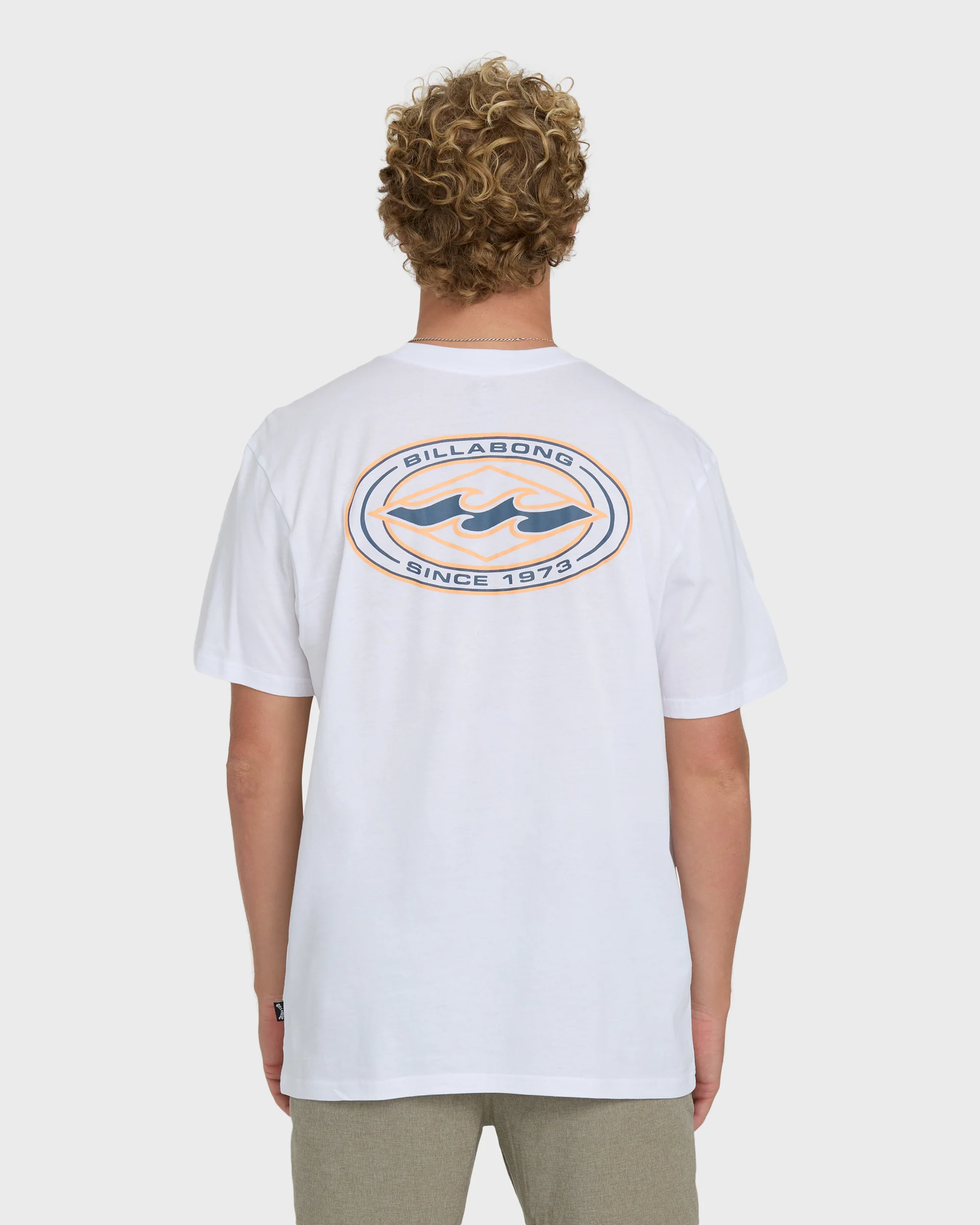 Rotor Diamond Premium Short Sleeve Knit Graphic T-Shirt - White - Image 2