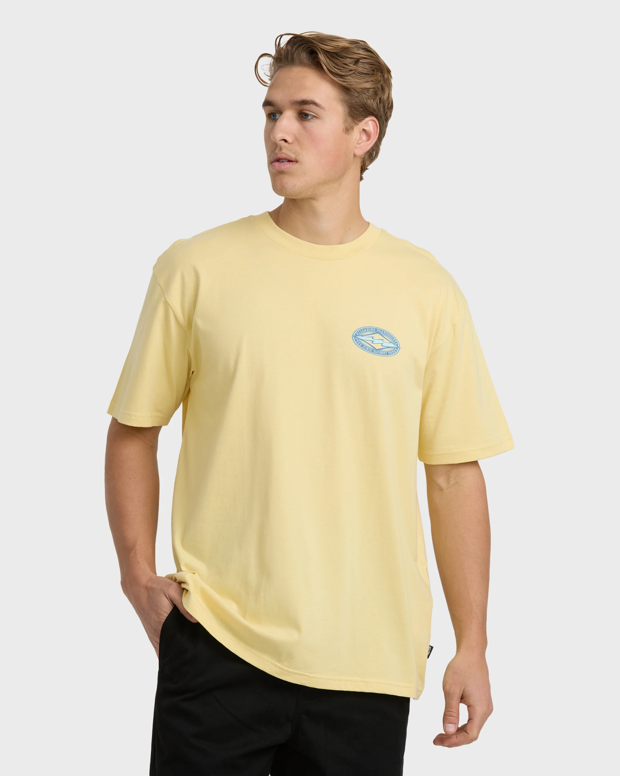 Rotor Diamond Regular Short Sleeve T-Shirt - Golden Yellow - Image 2