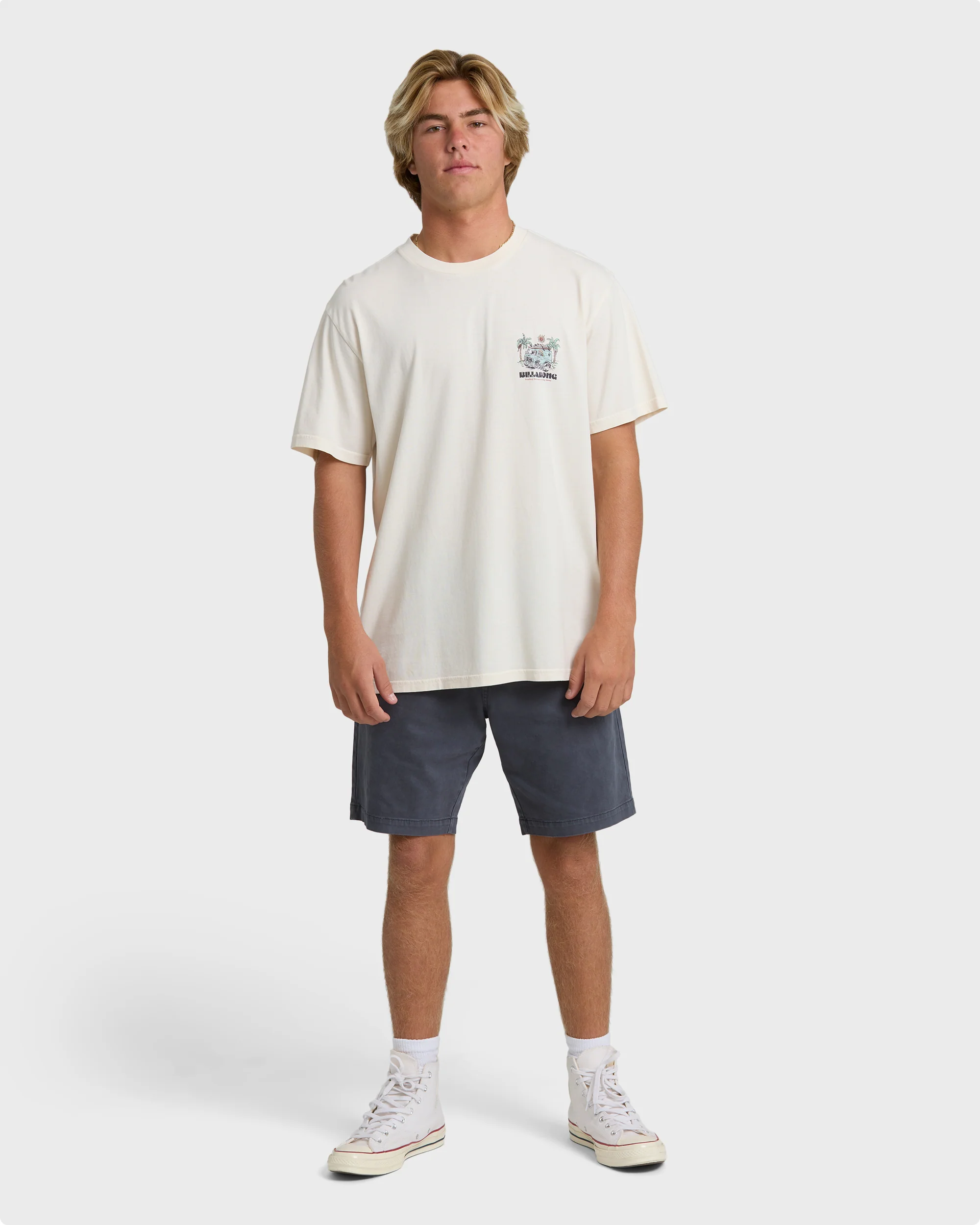Rush To Relax Wave Washed Premium Short Sleeve T-Shirt - Off White - Image 4