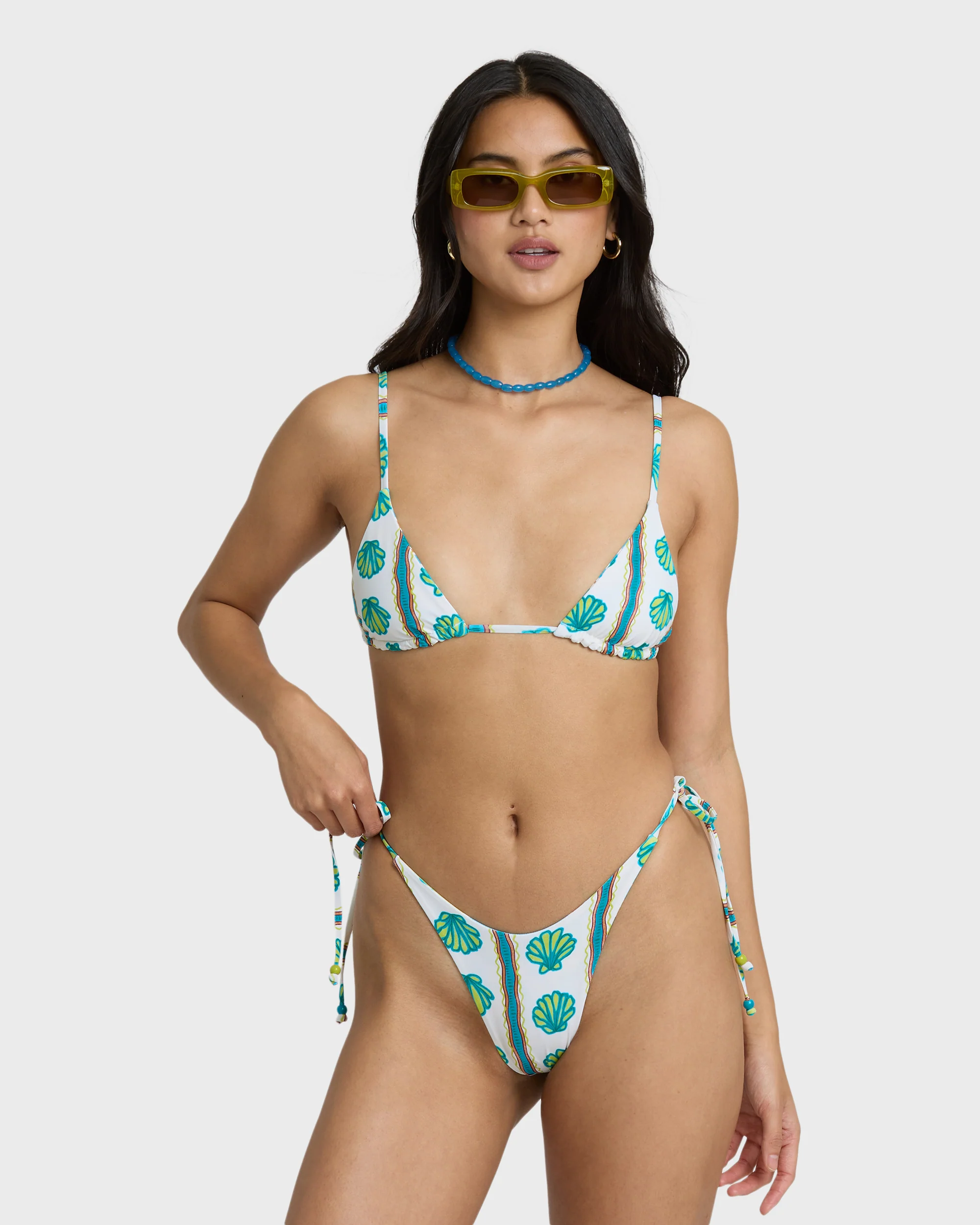 Salty Waves Reversible Tie-side Dippi Skimpy Bikini Bottom - Salt Crystal - Image 6