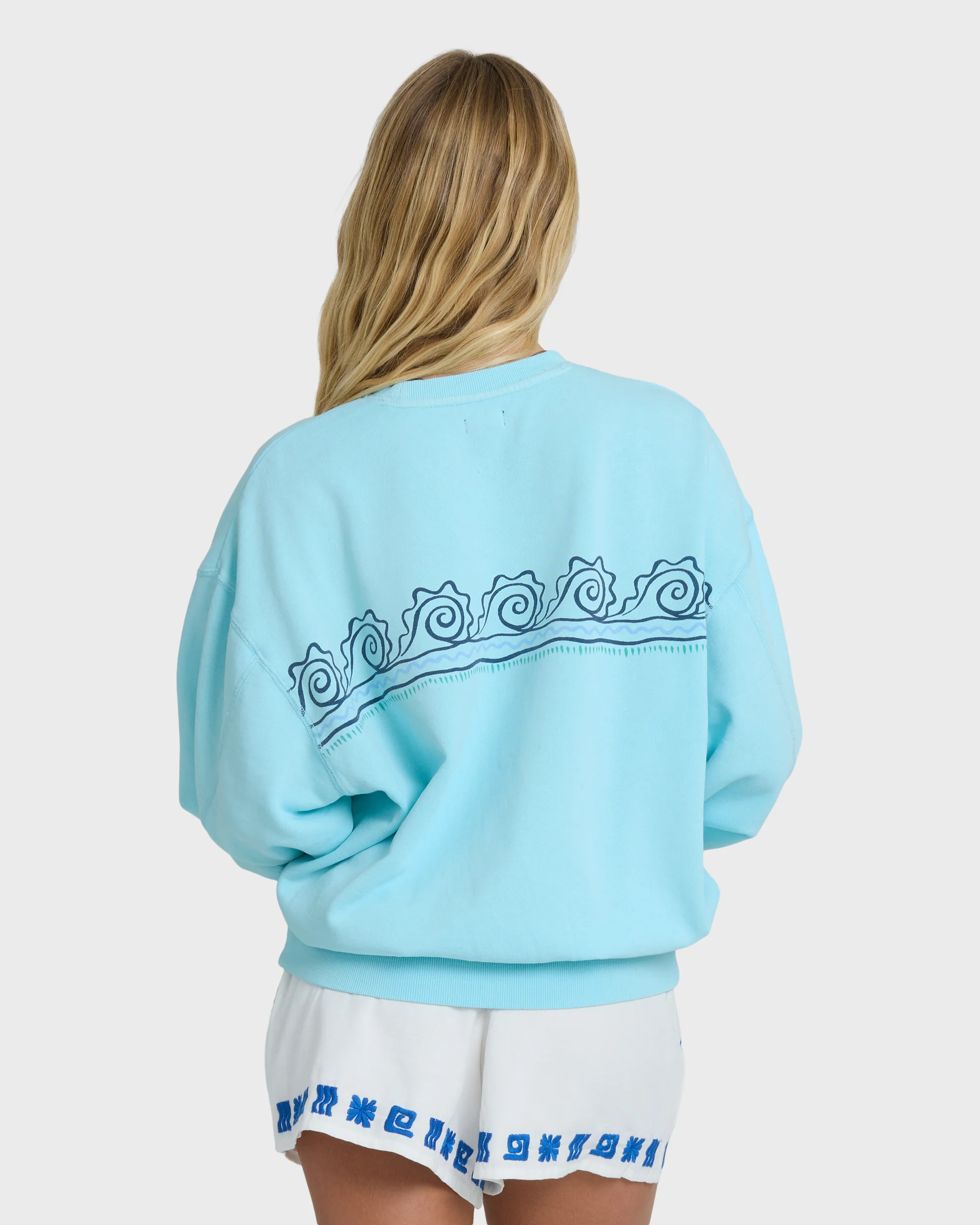 Sanibel Kendal Crewneck Sweatshirt - Pool Blue - Image 2