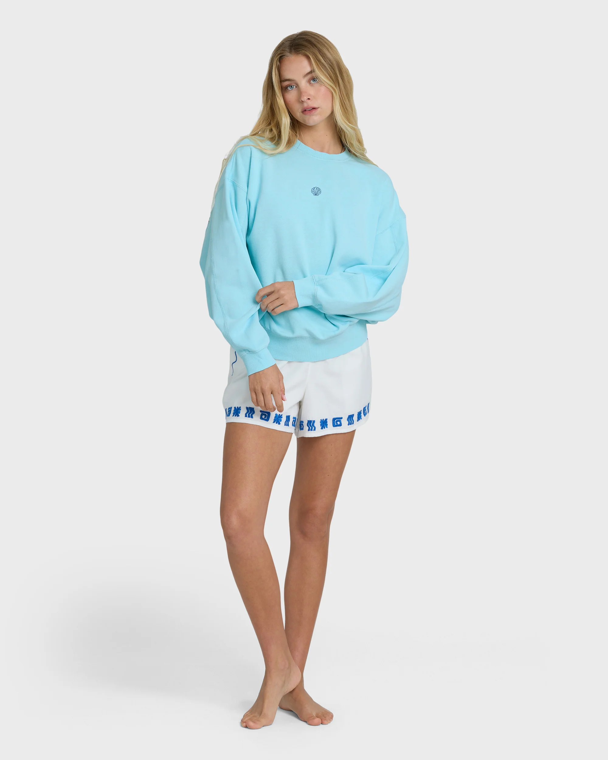 Sanibel Kendal Crewneck Sweatshirt - Pool Blue - Image 3